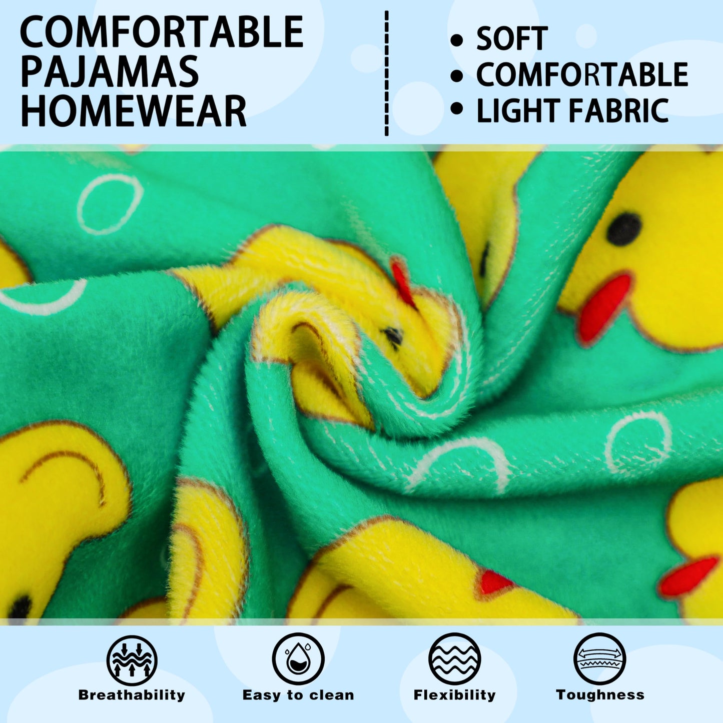 Paiaite Dog Pajamas Onesie: Comfortable Four-Legged Apparel for Small, Medium, & Large Dogs, Polyester Material for Comfort, Wrinkle Resistance, Moisture Wicking, and Stretchiness Yellow Duck S