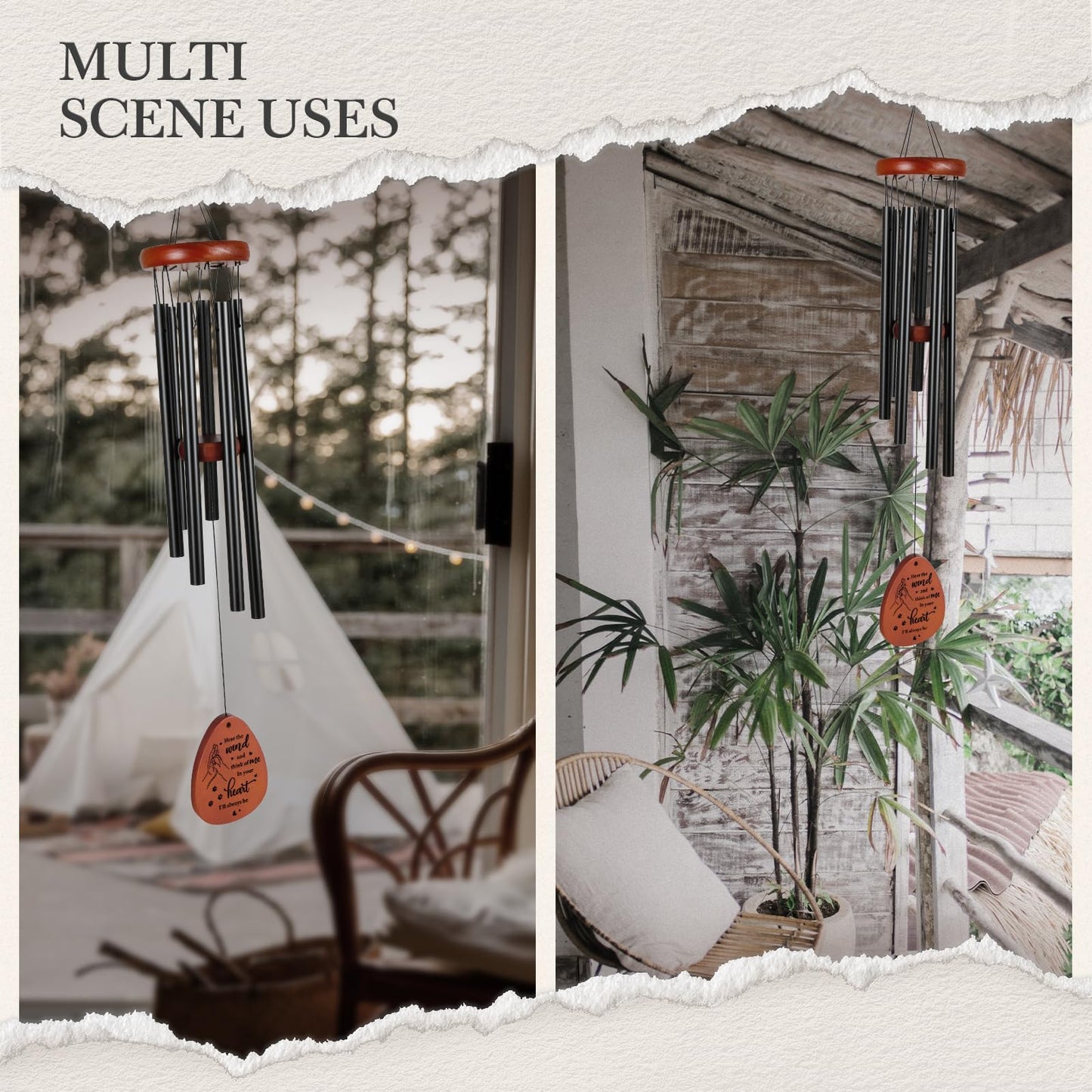 SteadStyle Pet Memorial Gifts for Dogs, Dog Memorial, Pet Memorial Wind Chime, Loss of a Dog Sympathy Gift, in Memory of Dogs Cats Gifts,Remembrance Bereavement Gift 25.5 in