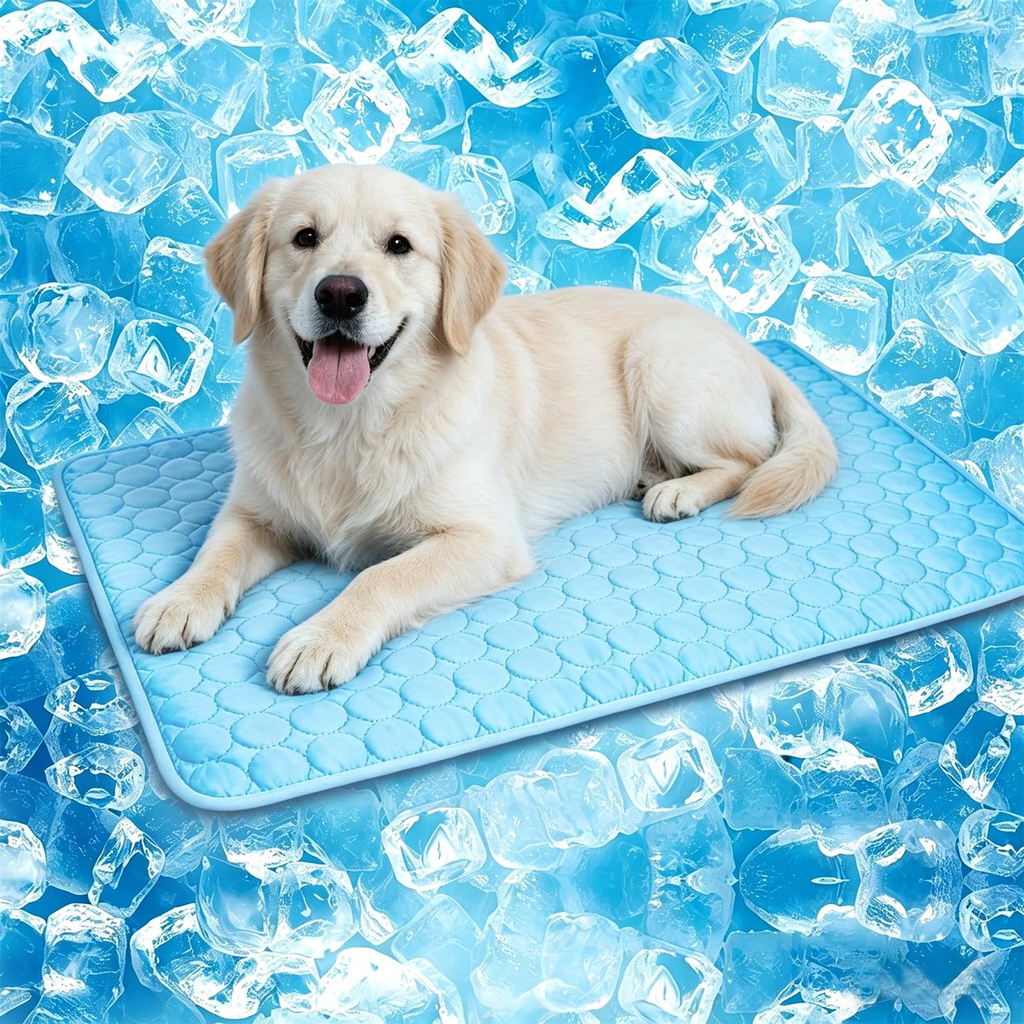 Dog Cooling Mat, Upgraded Arc-Chill Cooling Mat for Dogs Q-Max>0.4, Washable Dog Cooling Pad, Non-Slip Portable Cooling Pad for Dogs, Self-Cooling Bed for Small Medium Large Dogs Cats Indoor Outdoor