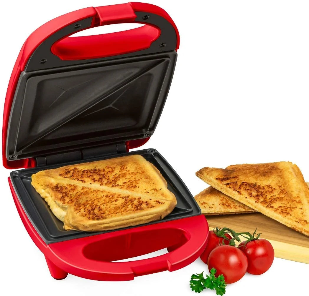 Sandwich Maker Grill, 520 Watts, Red