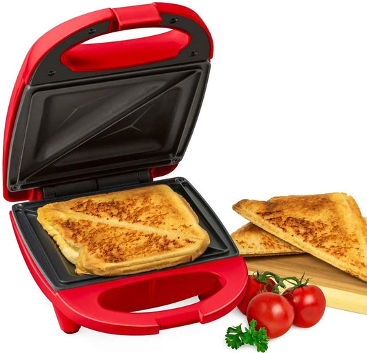 Sandwich Maker Grill, 520 Watts, Red