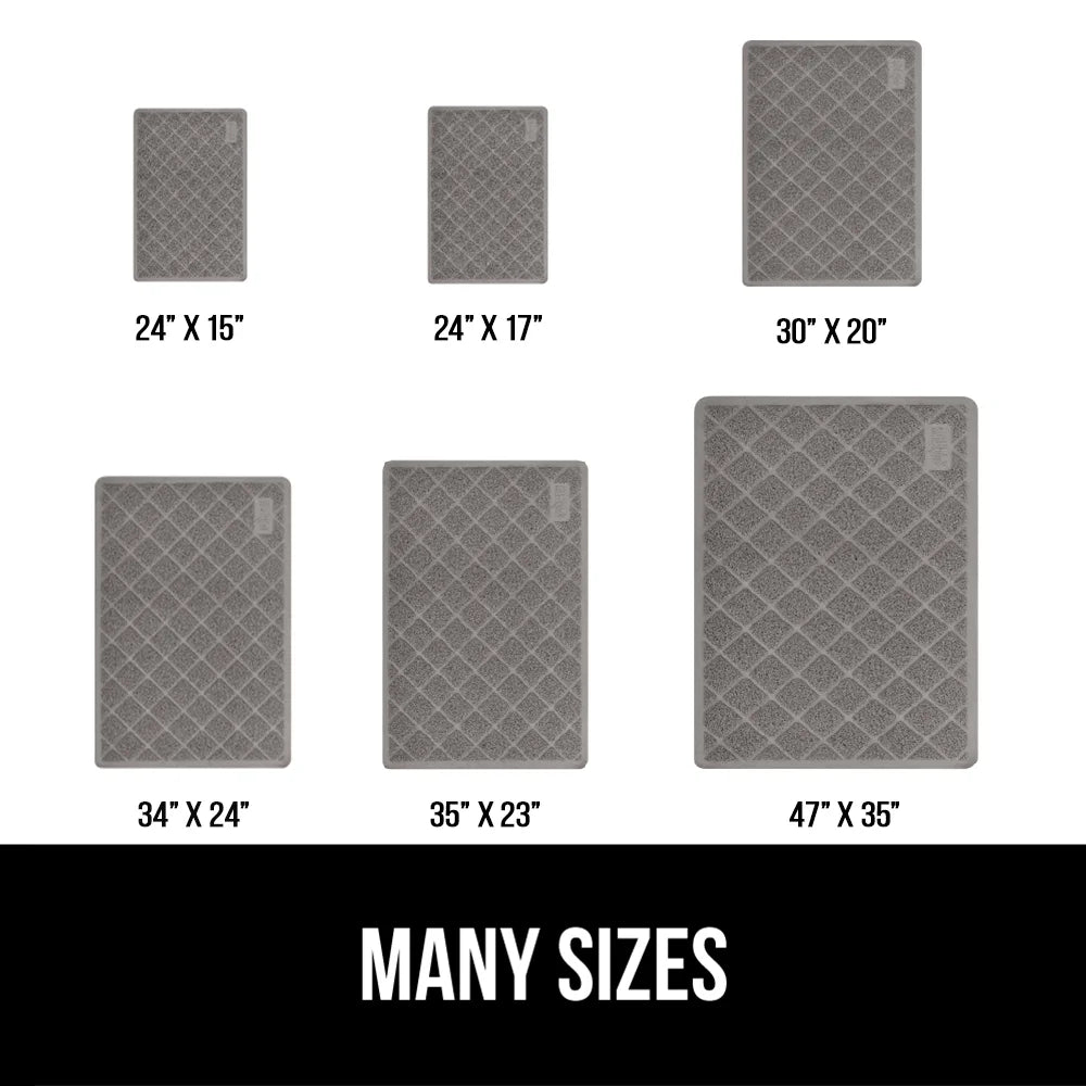 Original Premium Durable Cat Litter Mat, XL Jumbo, No Phthalate, Water Resistant, Traps Litter from Box and Cats, Scatter Control, Mats Soft on Kitty Paws, Easy Clean Mats Ext