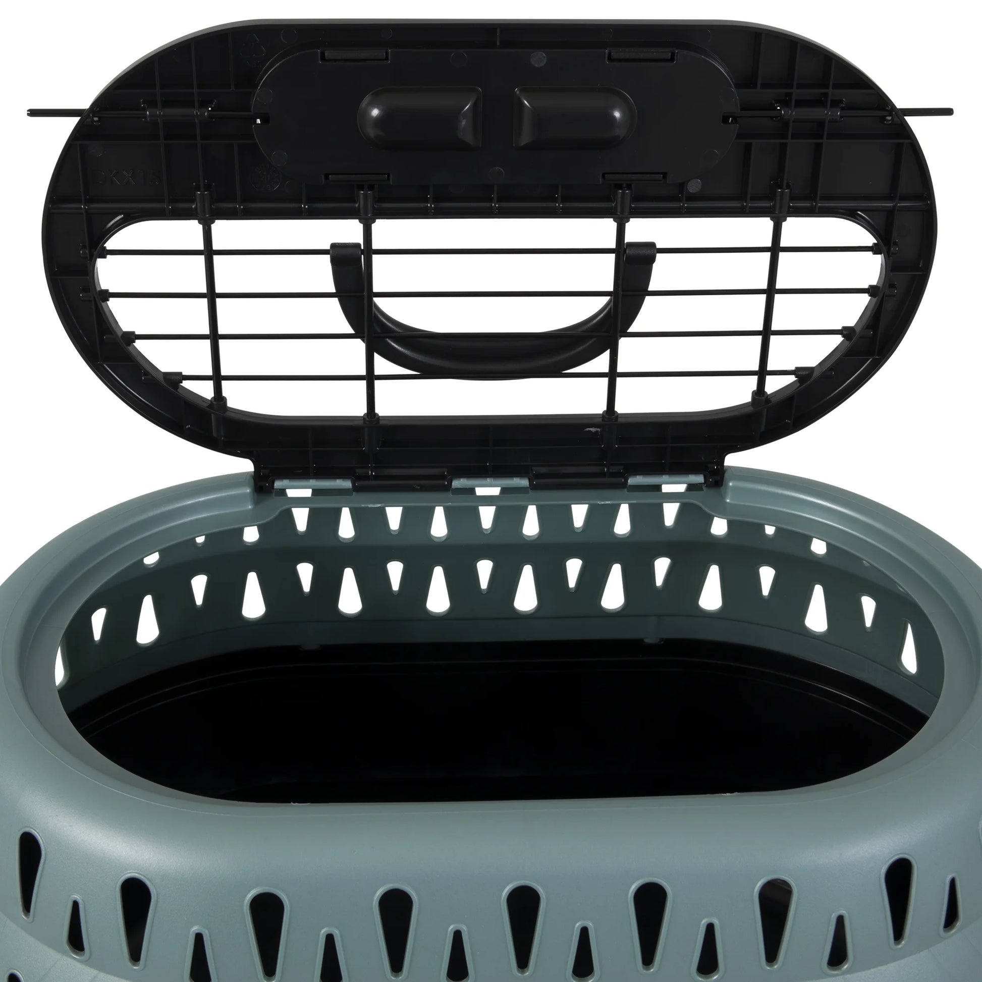 Top Load Pet Carrier for Cats, 19" Length, Suitable for Pets up to 10 lbs, Green