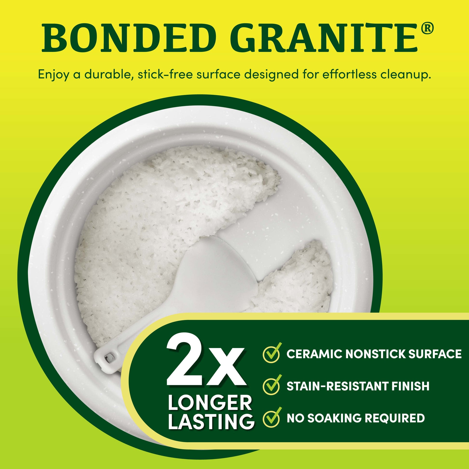 ® 4-Cup Rice Cooker & Food Steamer with Bonded Granite® Nonstick Ceramic & Pop-Up Steam Tray - Blue