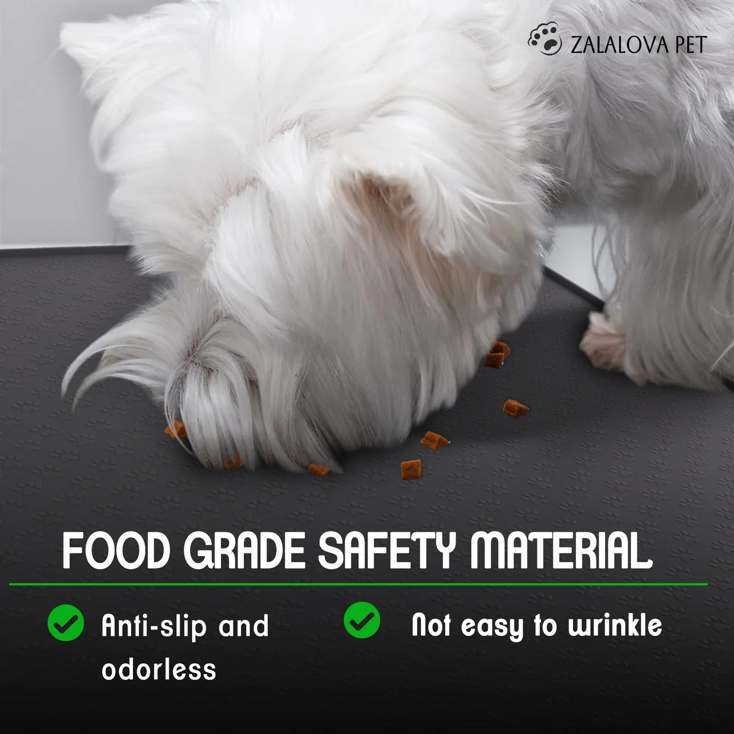 Large Cat Litter Mat - 24" x 32" Food-Grade Silicone, Waterproof, Non-Slip, Easy to Clean for Effective Litter Trapping (Grey)