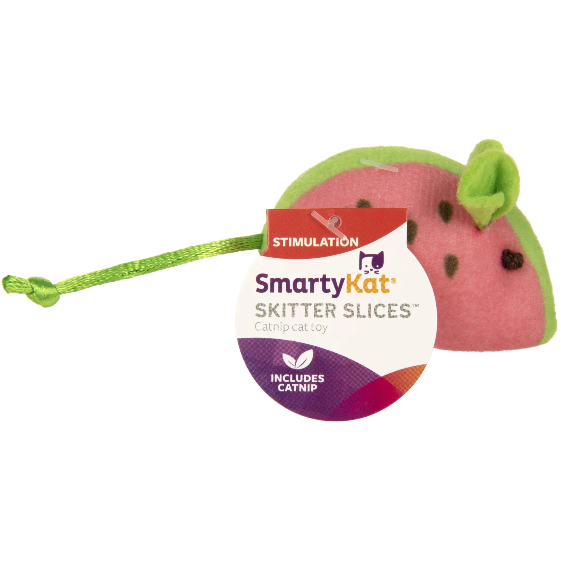 Skitter Slices Plush Cat Toy with Pure Catnip, Single Count