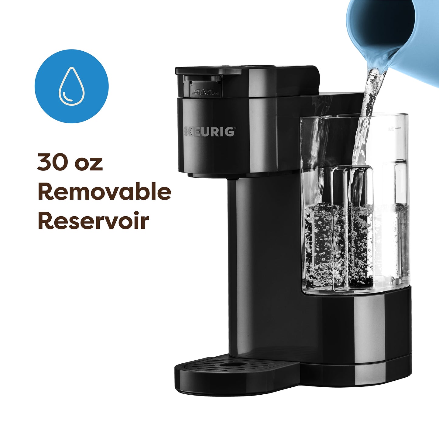 K-Express Essentials Black Single-Serve K-Cup Pod Coffee Maker