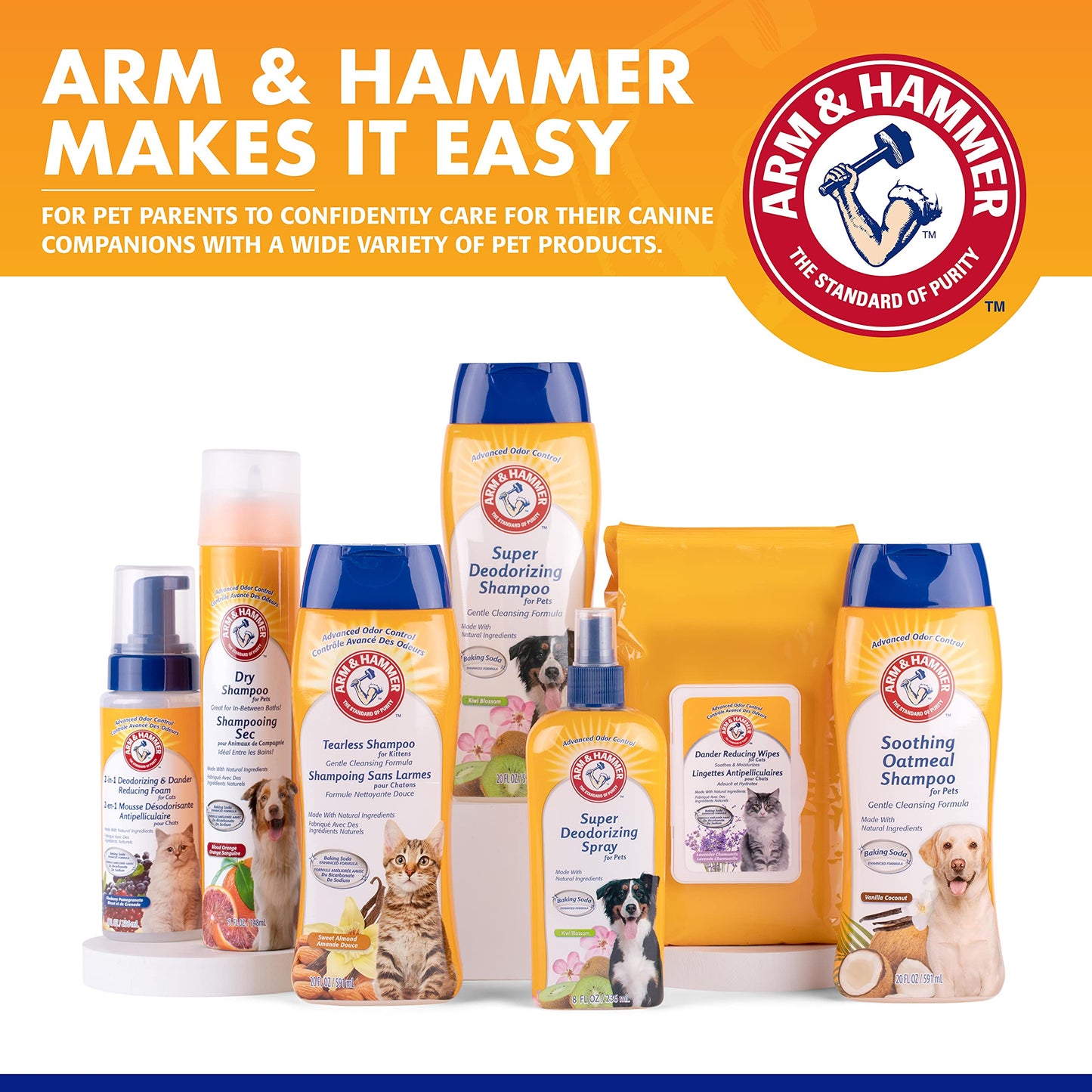 Arm & Hammer For Pets Super Deodorizing Spray for Dogs | Best Odor Eliminating Spray for All Dogs & Puppies | Fresh Kiwi Blossom Scent That Smells Great, 6.7 Ounces-1 Pack (FF9367)