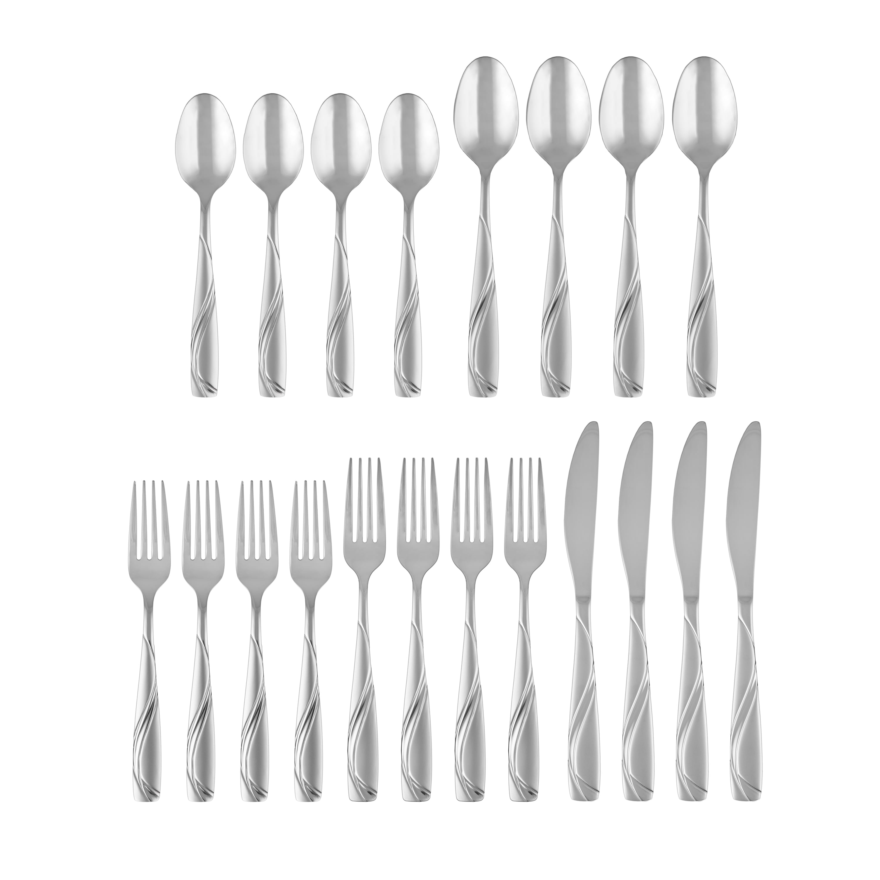 Cambridge Mercado Sand 20-Piece Flatware Set - Thumbnail 3
