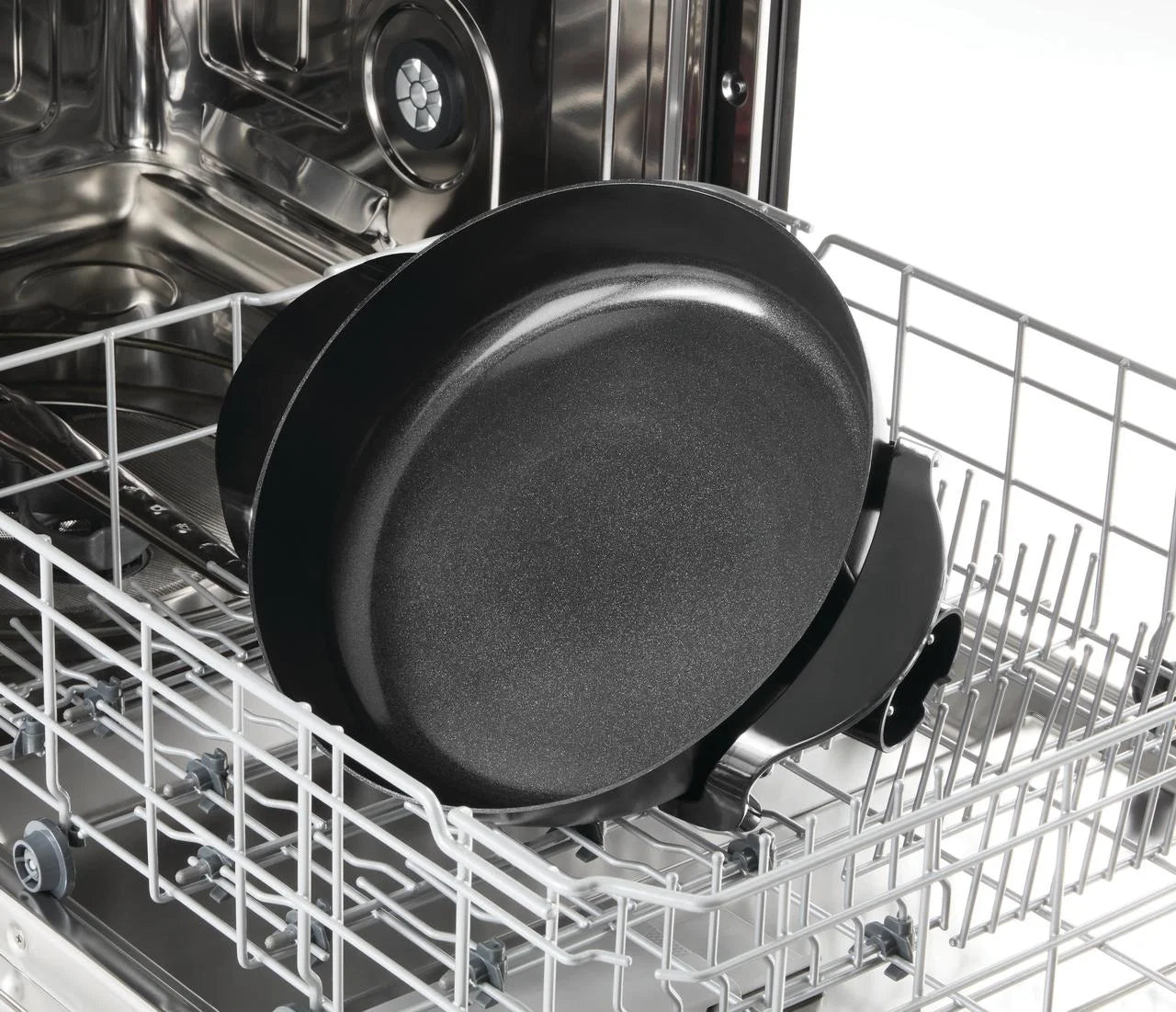 12" round Ceramic Skillet, Black,Nonstick, 1200W, Removable Temp Control, Dishwasher Safe