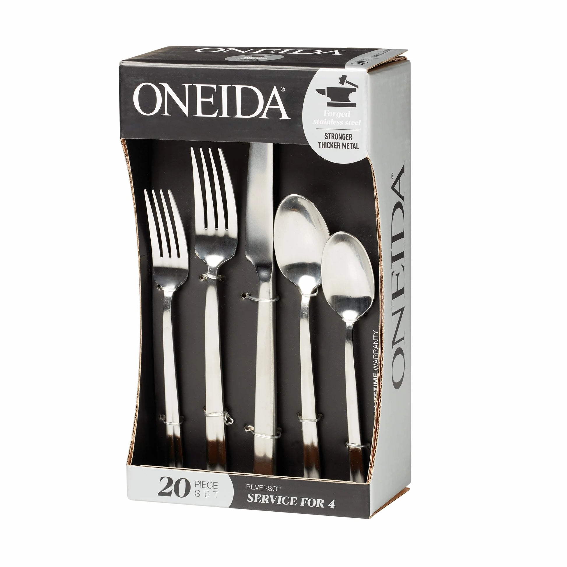 Reverso 20-Piece Stainless Steel Flatware Set (Service for 4)