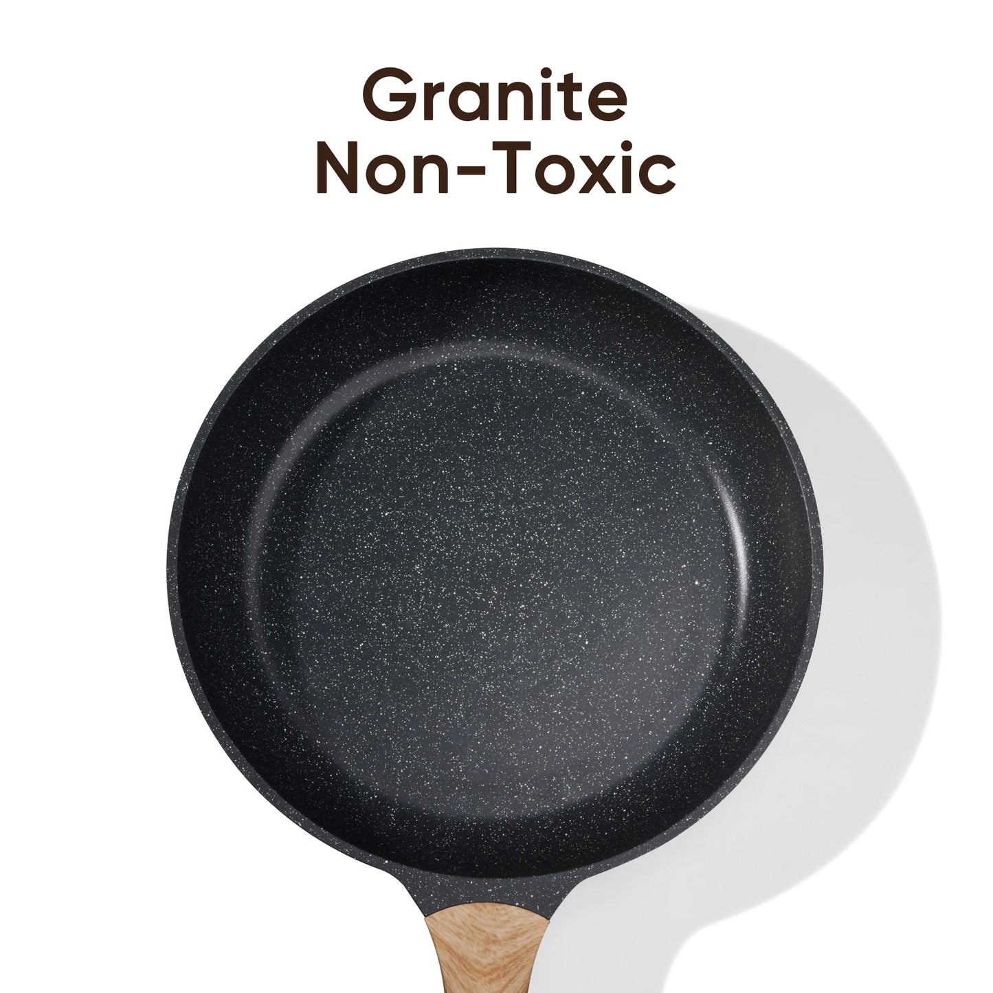 Professional 3-Piece Nonstick Frying Pan Set, Induction Compatible Skillets in 8", 9.5", and 11" Sizes