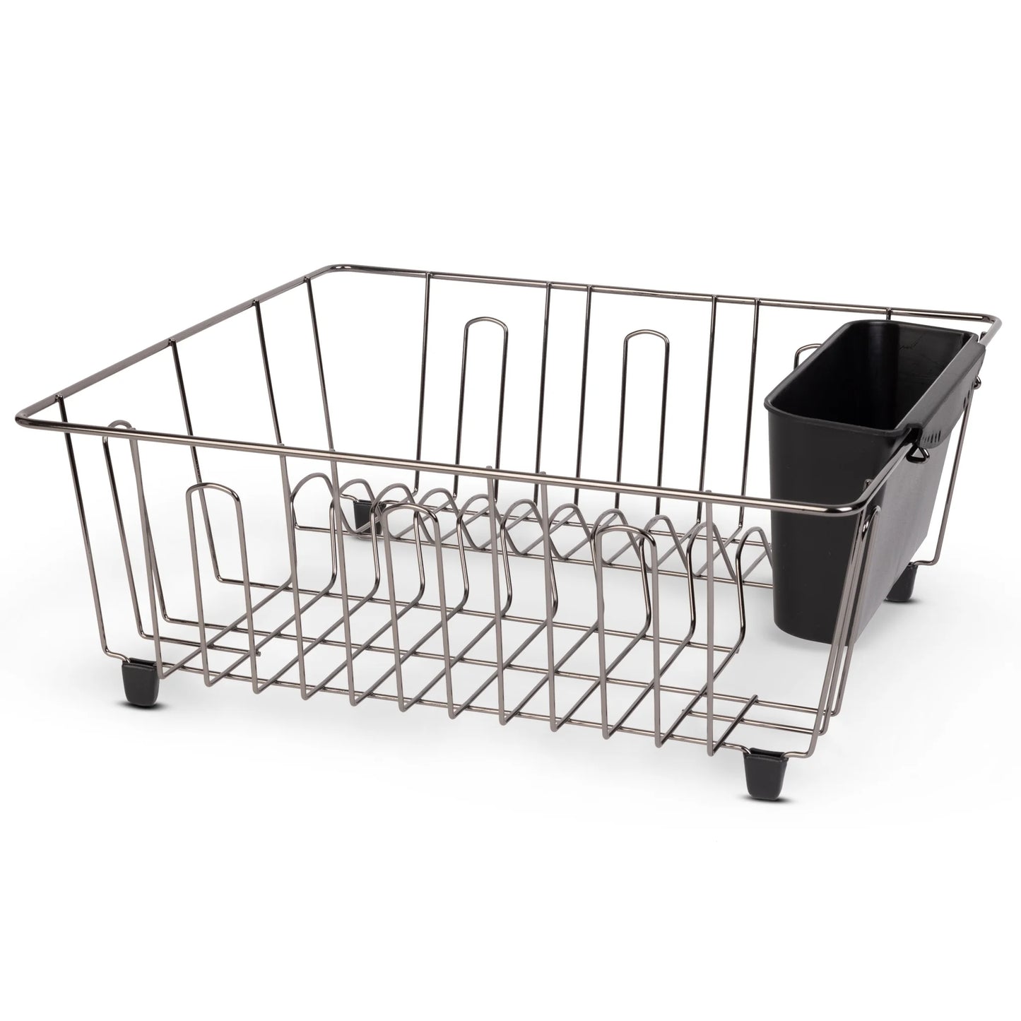 Small Dish Drainer Rack - Chrome/Black
