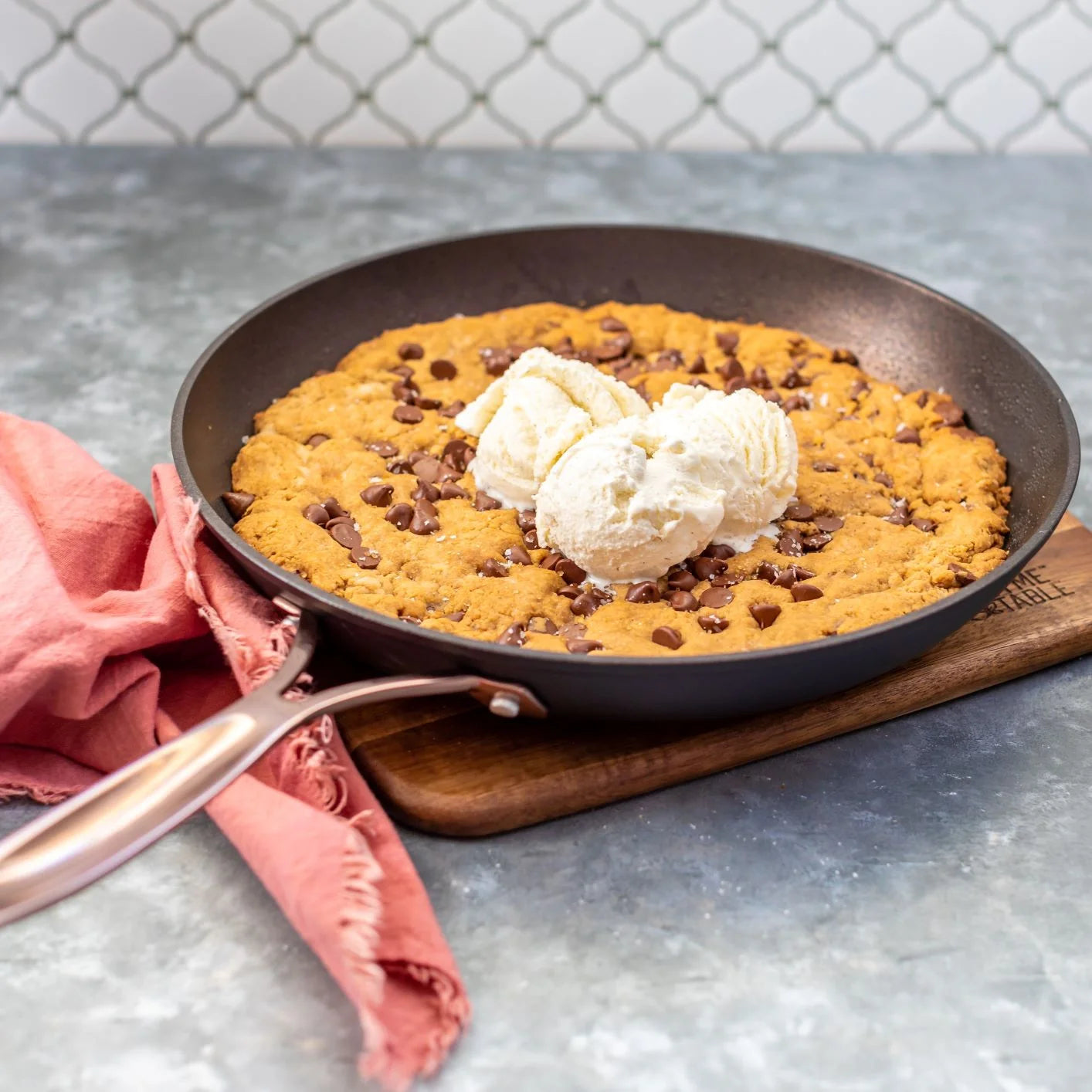 Signature Collection 12-Piece Non-Stick Cookware Set - Rose Gold