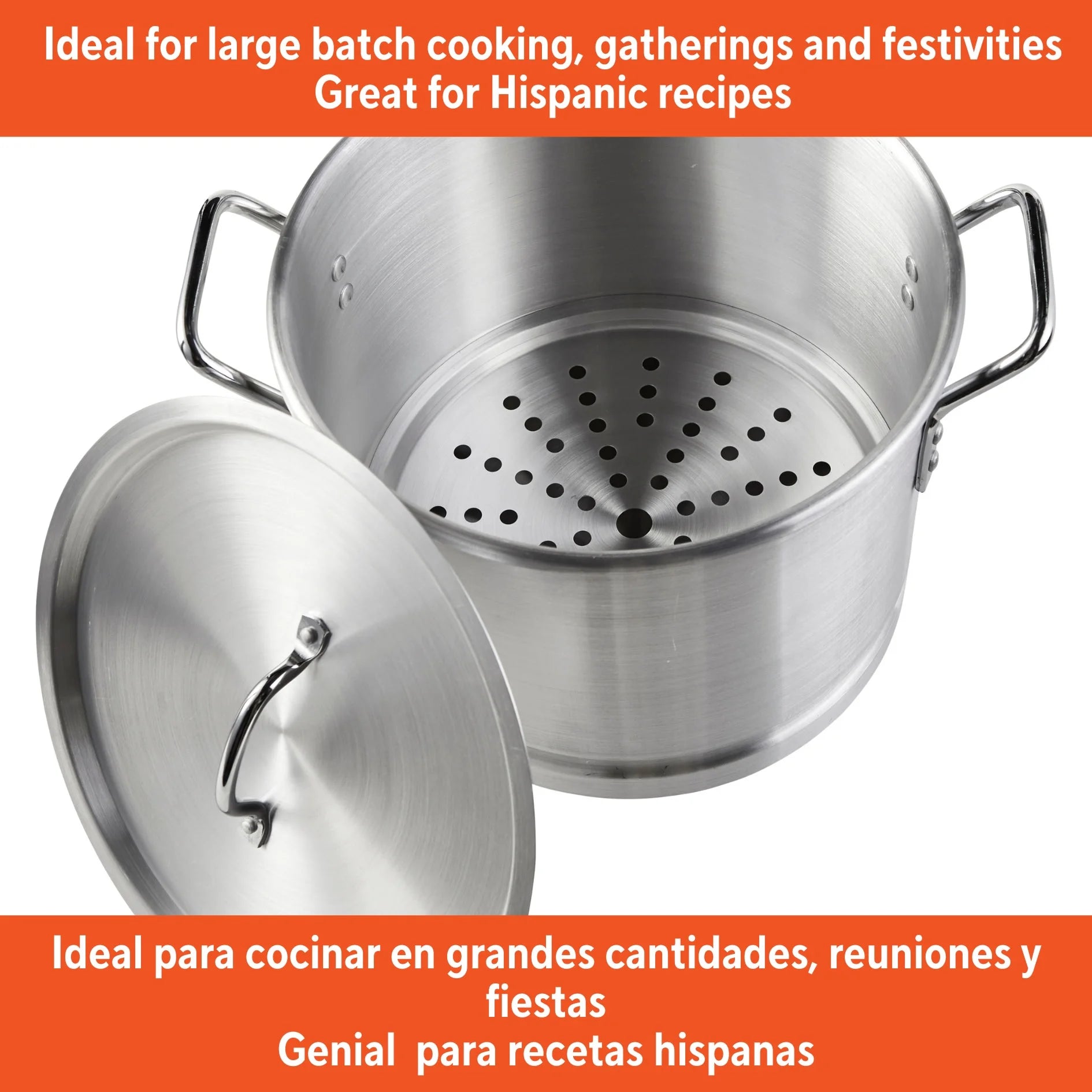 32Qt Aluminum Steamer