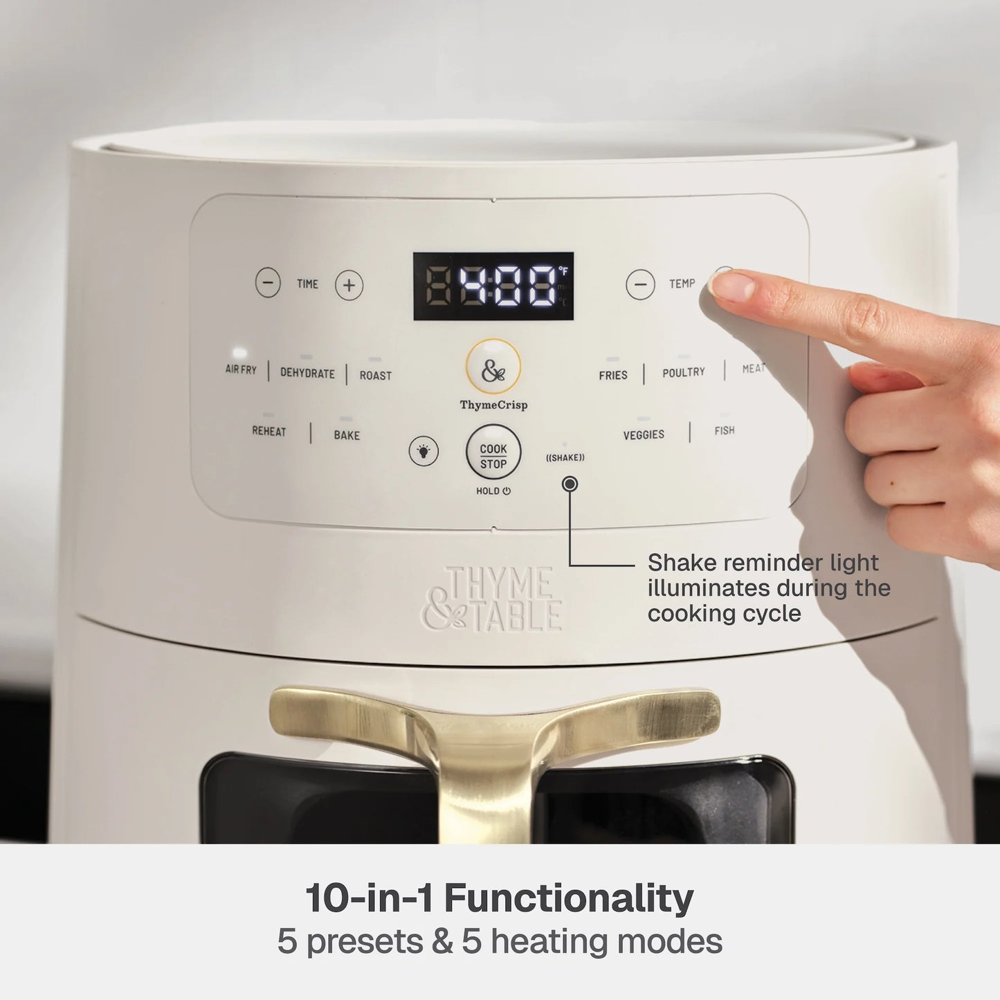 6QT Air Fryer, Sand White