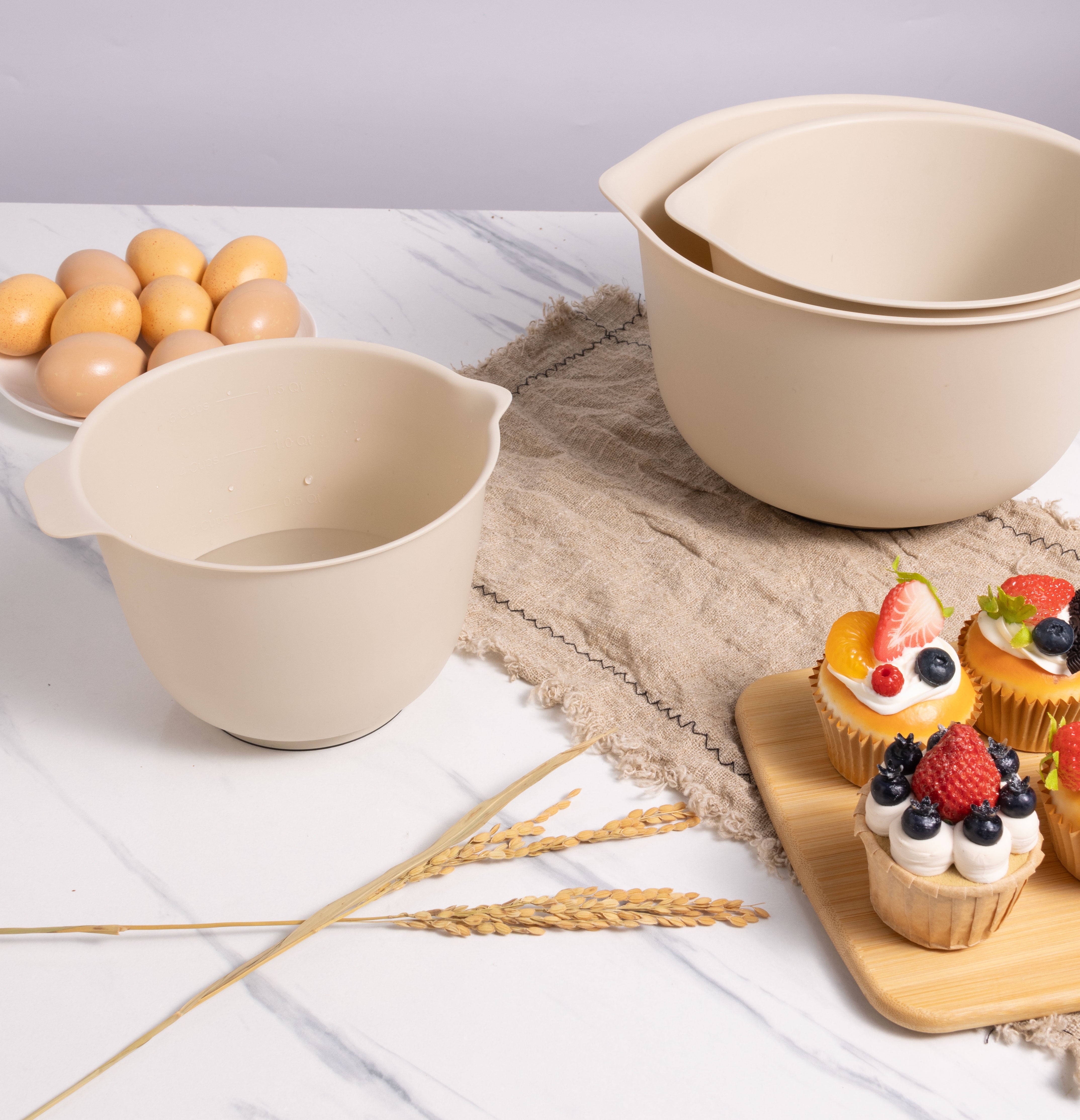 3 Pieces of Mixing Bowl Set - Thumbnail 4