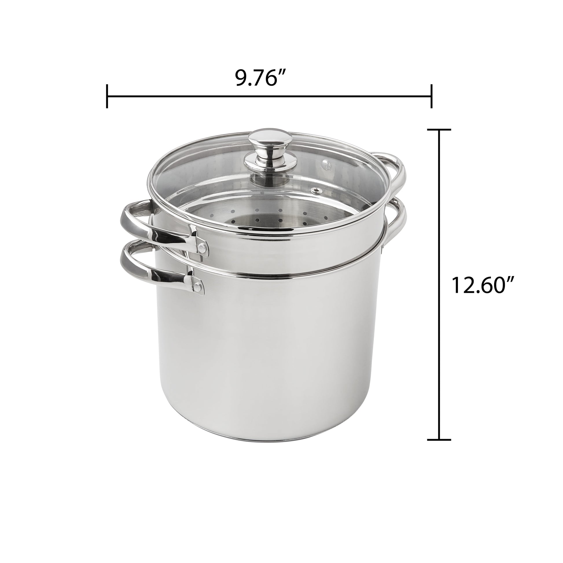 4-Piece Stainless Steel 8 Qt Cooker Multipot Set