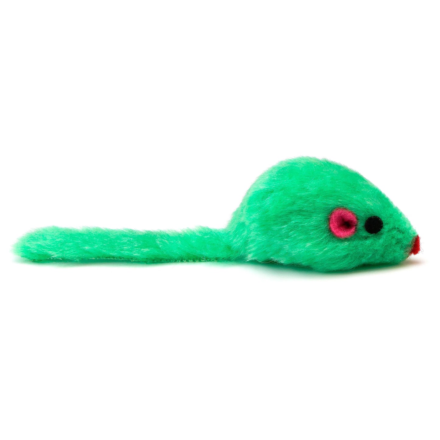 36PCS 4.1'' Furry Cat Toy Mice Rattle Small Mouse Kitten Interactive Play Assorted Color