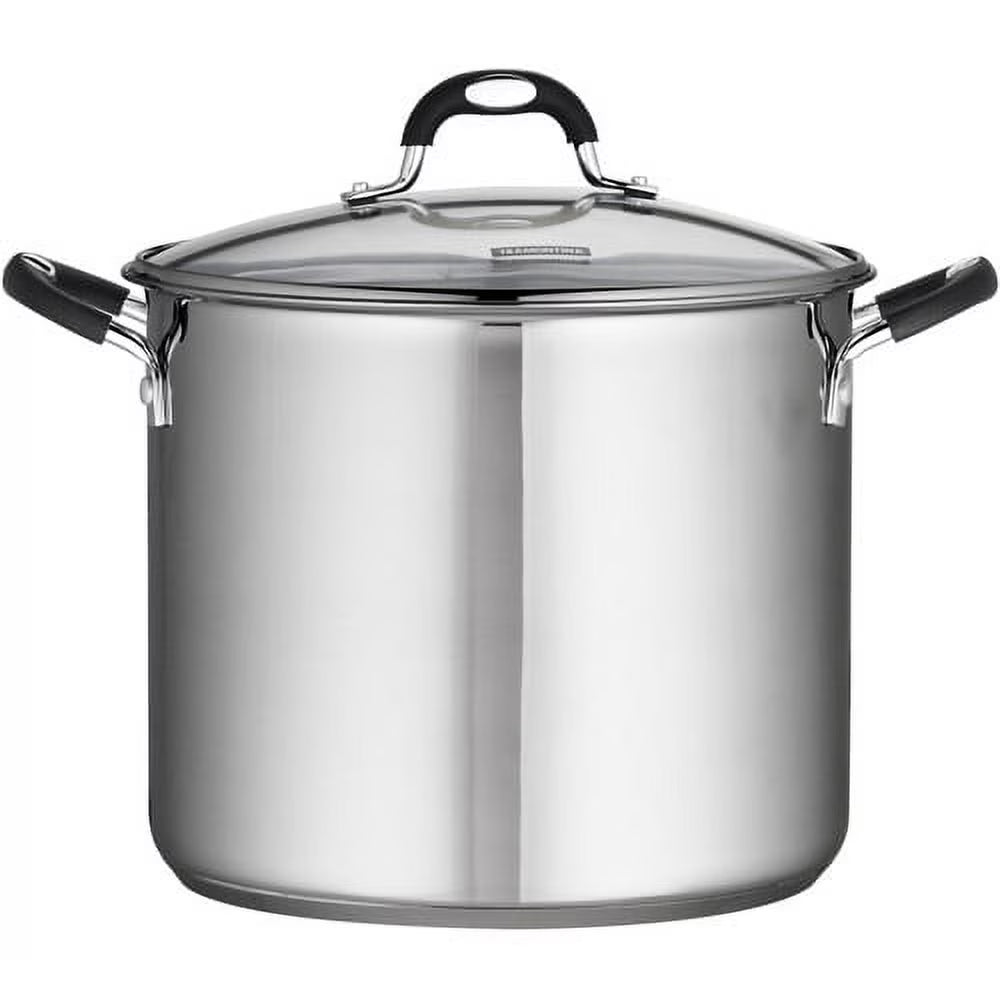 12-Quart Stainless Steel Covered Stock Pot
