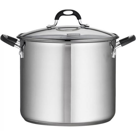 12-Quart Stainless Steel Covered Stock Pot