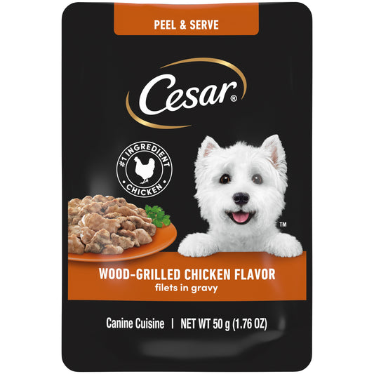 Wood-Grilled Chicken Wet Dog Food Pouch, 1.76 Oz.