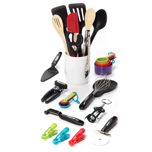 28-Piece Kitchen Utensil & Gadget Kitchen Utensil Sets Multicolor