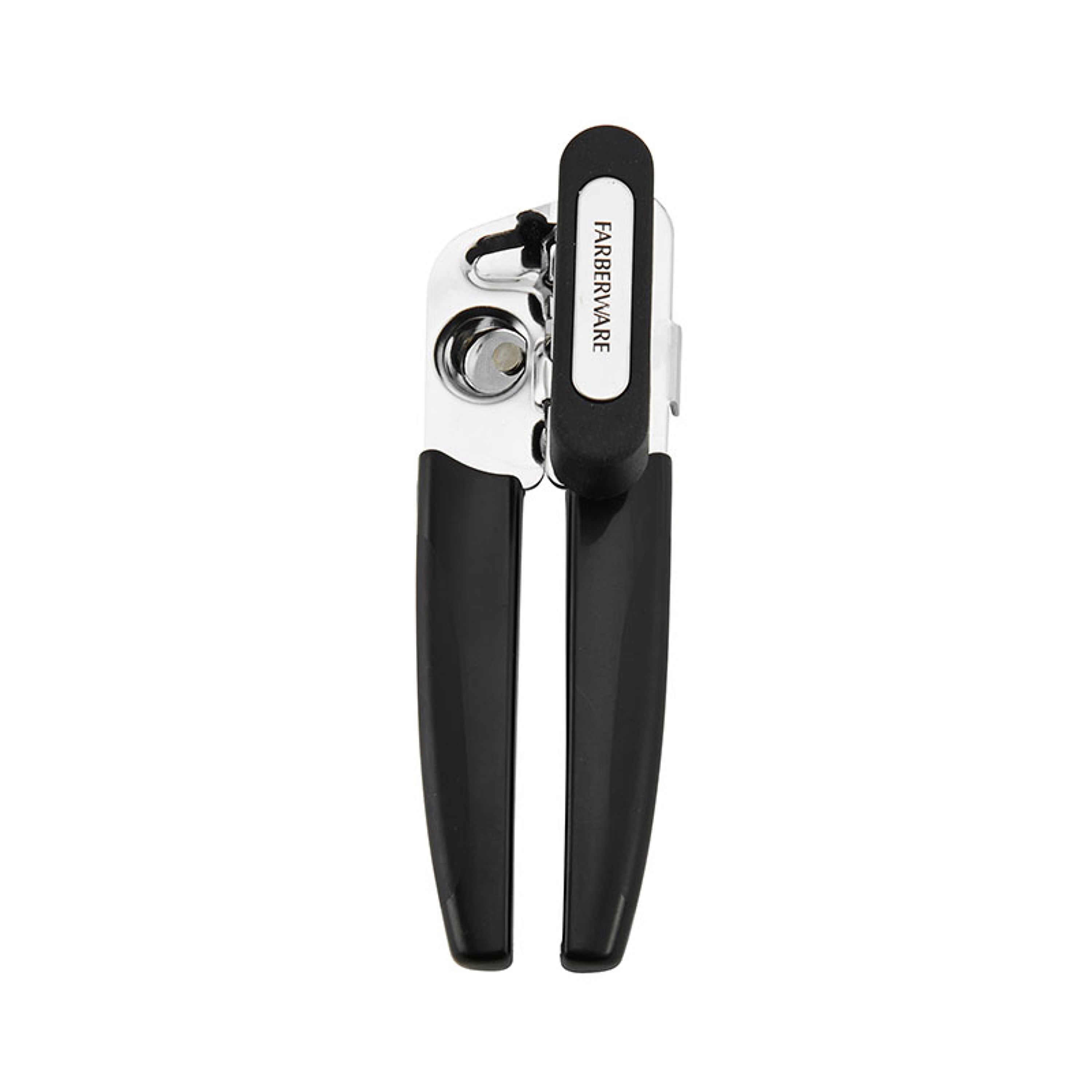Pro Stainless Steel Portable Can Opener with Black Handle - Thumbnail 2