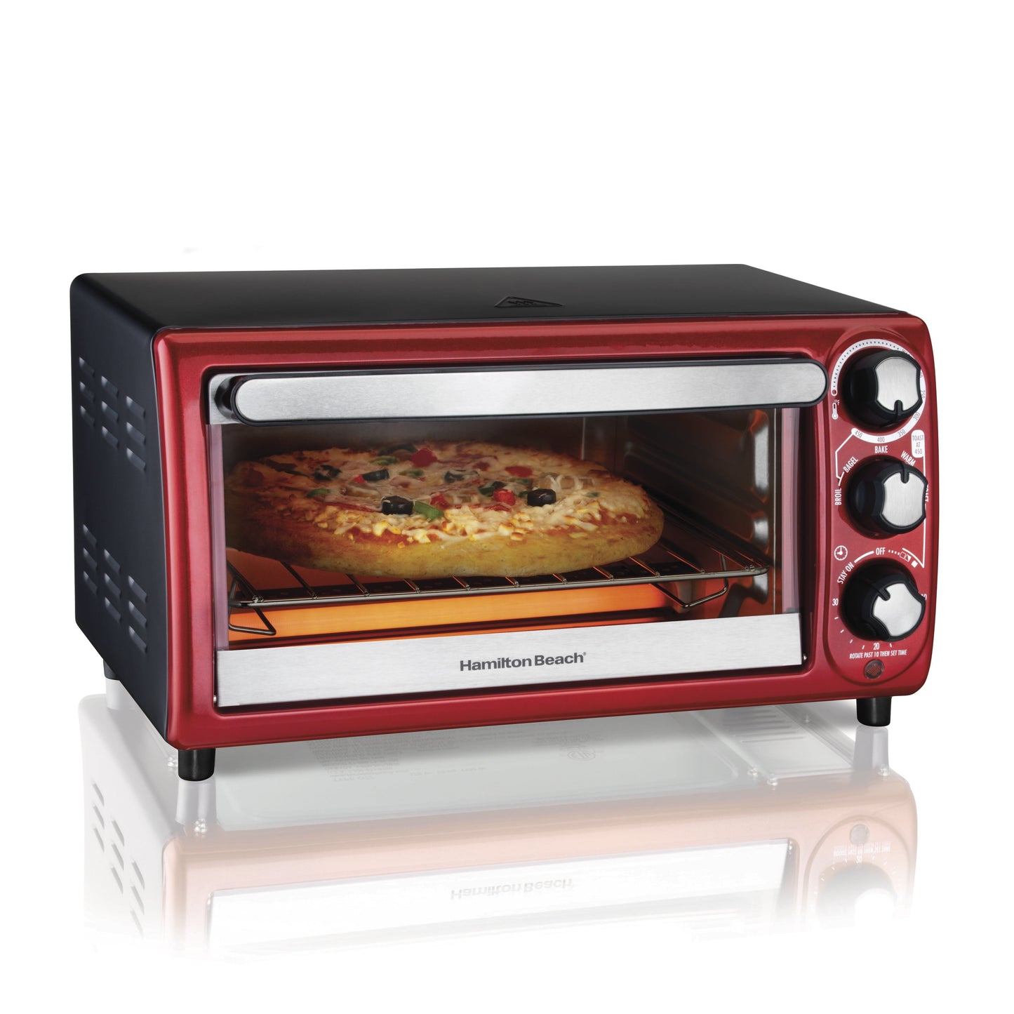 4 Slice Toaster Oven, with 5 Versatile Cooking Modes