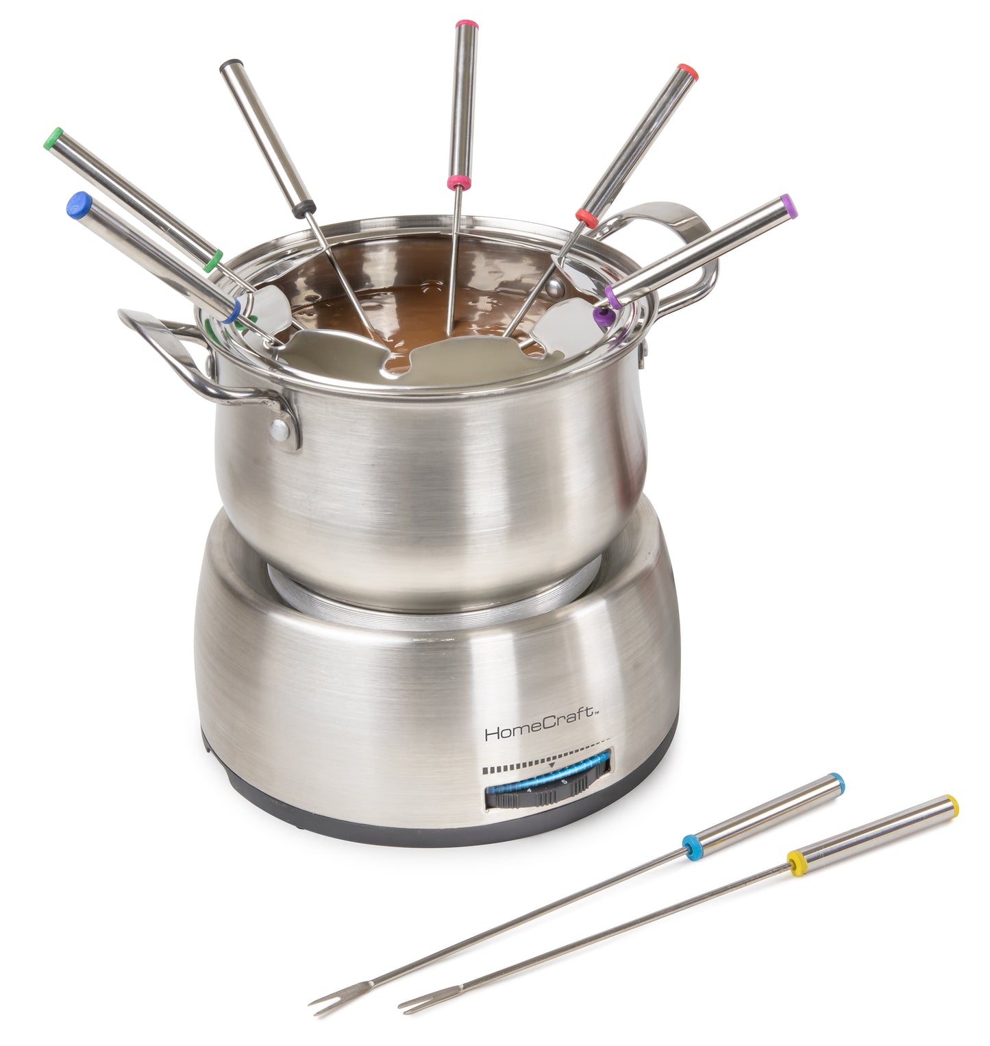 HCFP8SS 8-Cup Electric Fondue Set, Stainless Steel