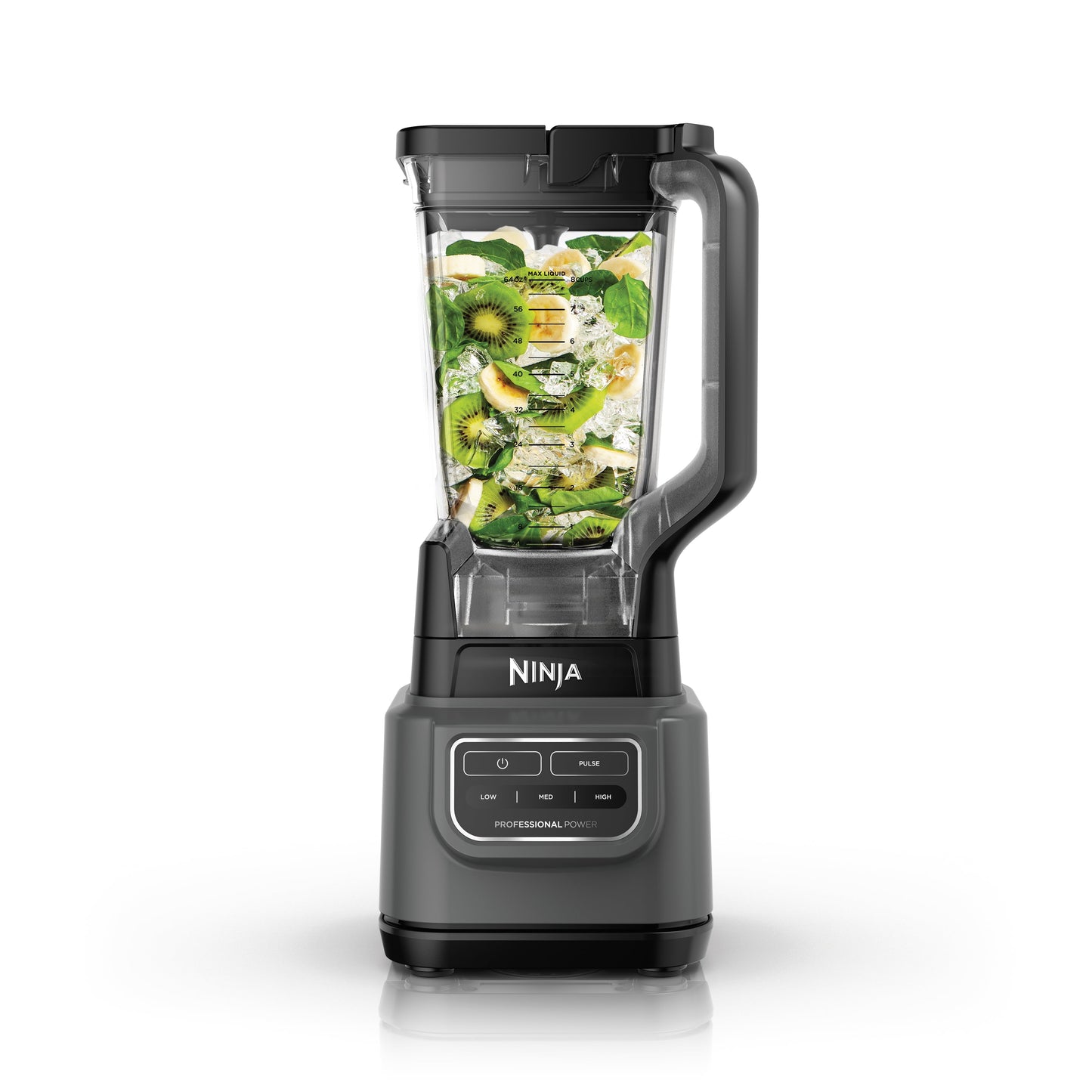 BE200 Classic Blender, 1000 Watts, 3-Speed Settings, 72 Oz. Pitcher with Total Crushing Blades, Dark Gray