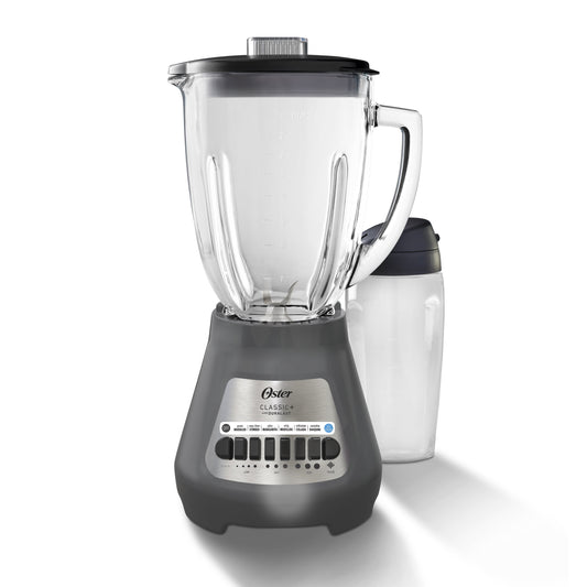 Party Blender XL, 8-Cup Glass Jar Blender with 20Oz Blend-N-Go Cup, 8 Speeds