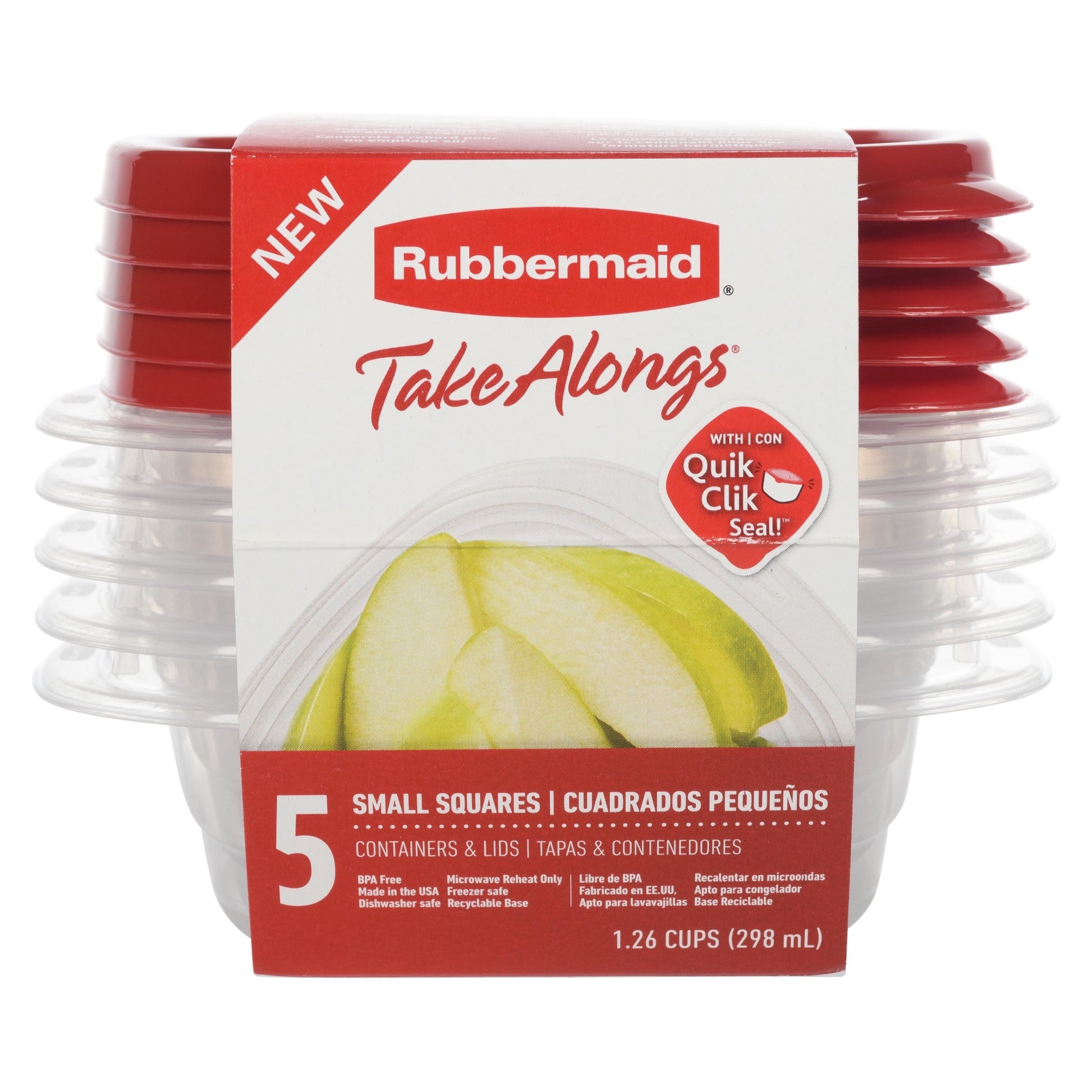 Takealongs 1.26 Cup Food Storage Containers, Set of 5