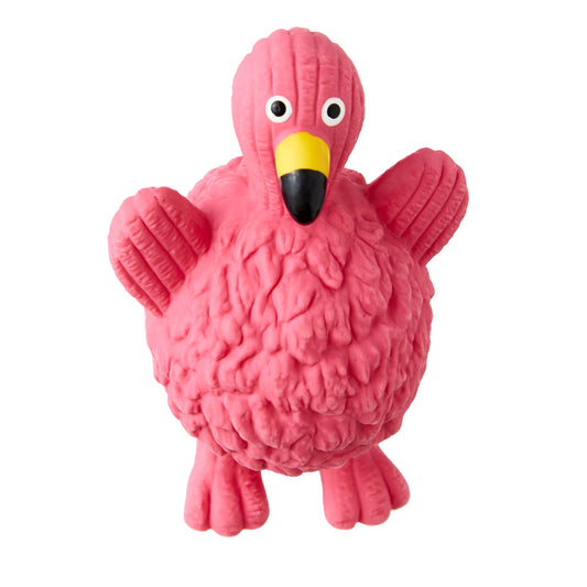 Playful Flamingo Latex Chew Toy for Dogs