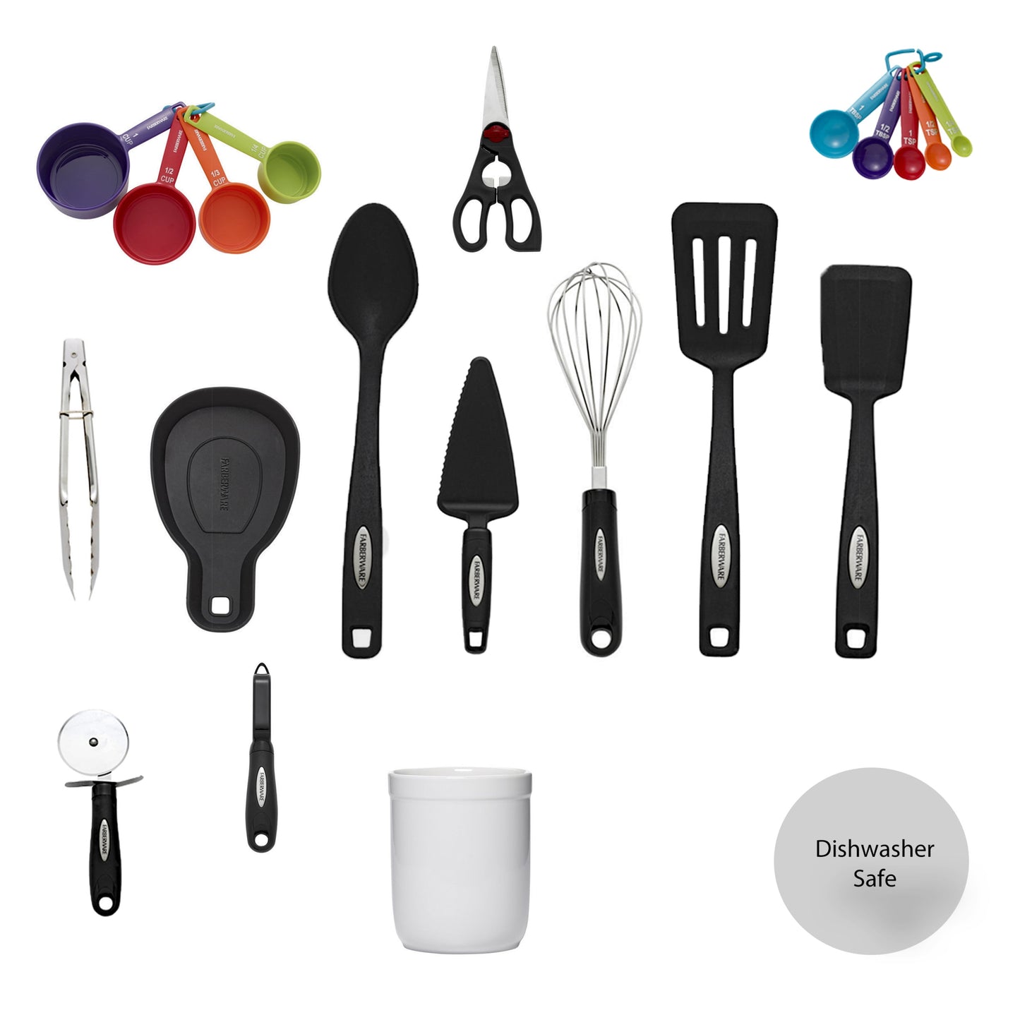 28-Piece Kitchen Utensil & Gadget Kitchen Utensil Sets Multicolor