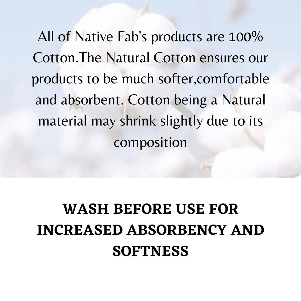 Native Fab Waffle Kitchen Towels 16X26 - Absorbent Cotton Dishcloths for Cleaning Set of 4 - Black