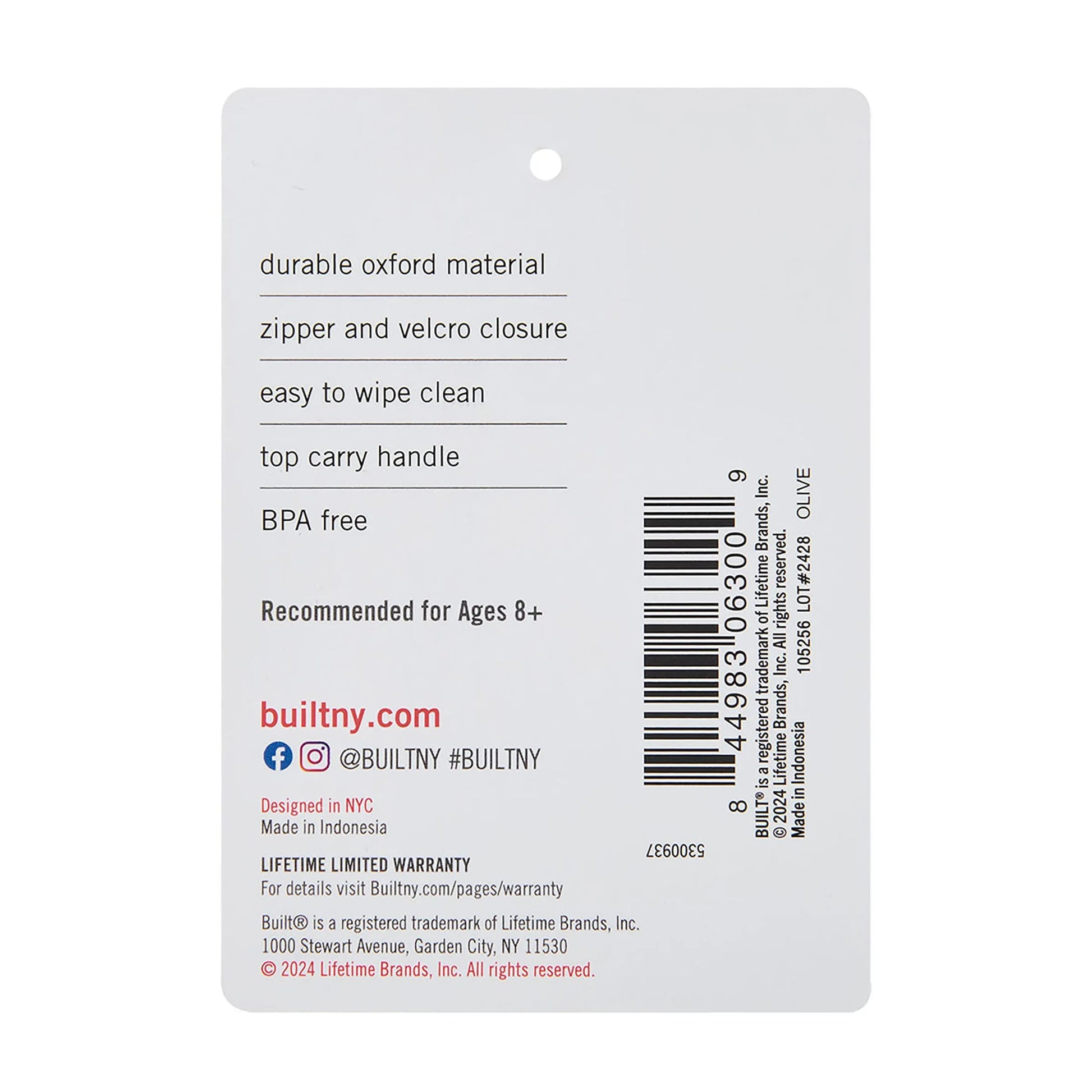 Oxford Adult Lunch Sack Sage Green