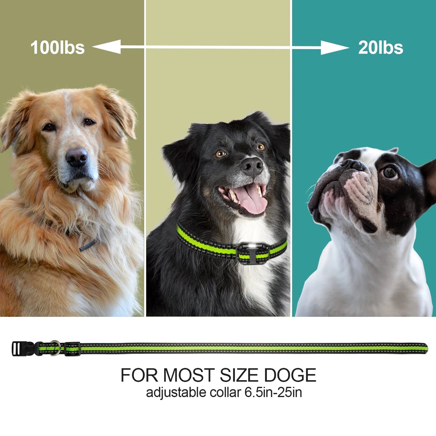 Remote Dog Training Collar with 2600ft Range, 4 Training Modes, Waterproof Design