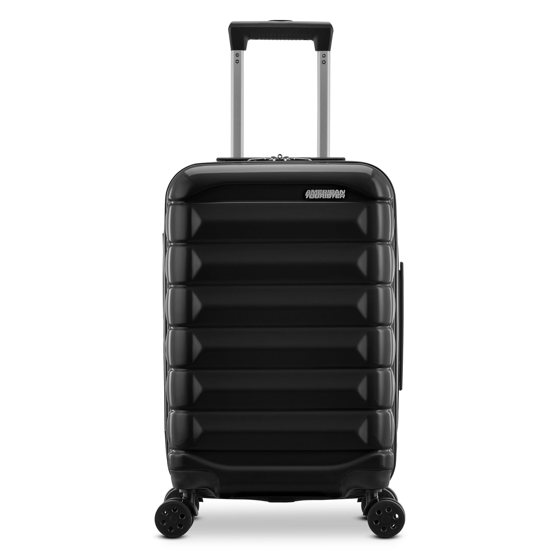 Kontour Hardside Expandable Spinner Luggage Set with Divider Pockets in Black