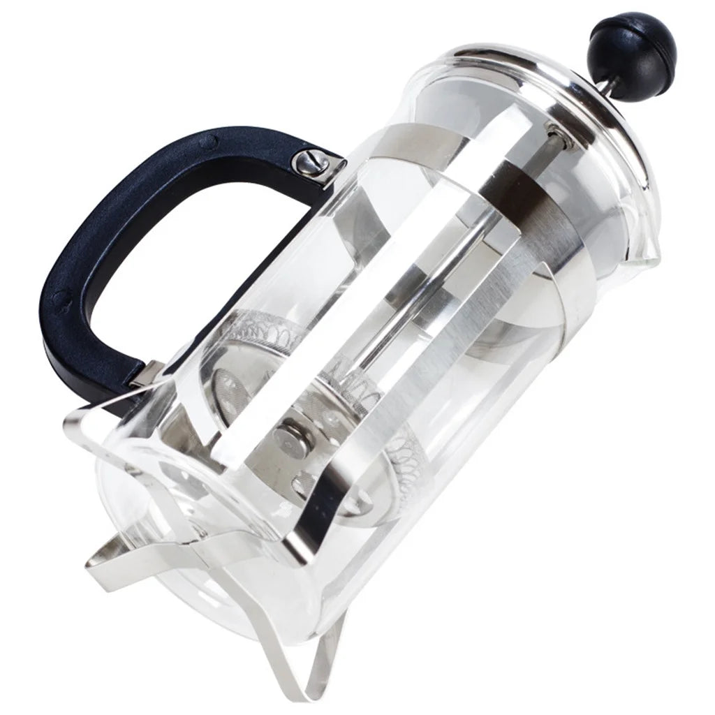 French Press Coffee Maker, Glass Portable Pitcher, Maximum Flavor Coffee Brewer with Superior Filtration, 2 Cup Capacity, Black