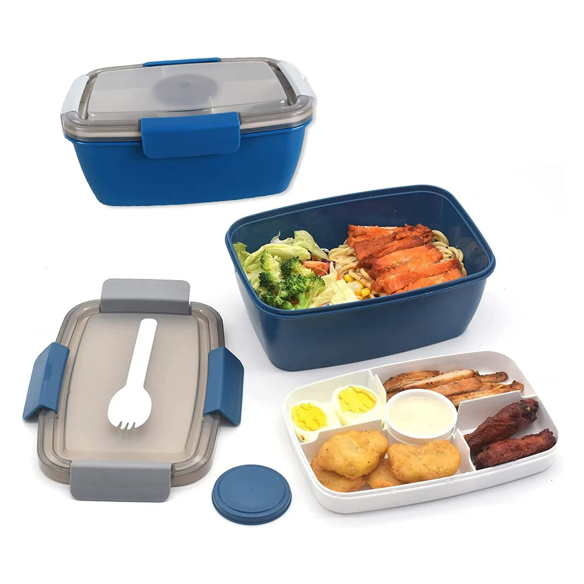 1 X Lunch Box-Blue