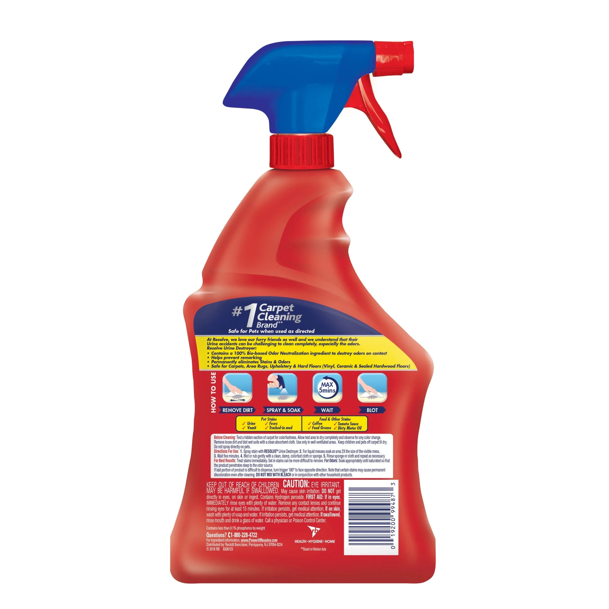 Urine Destroyer Carpet Cleaner and Odor Eliminator Spray, 32 Oz