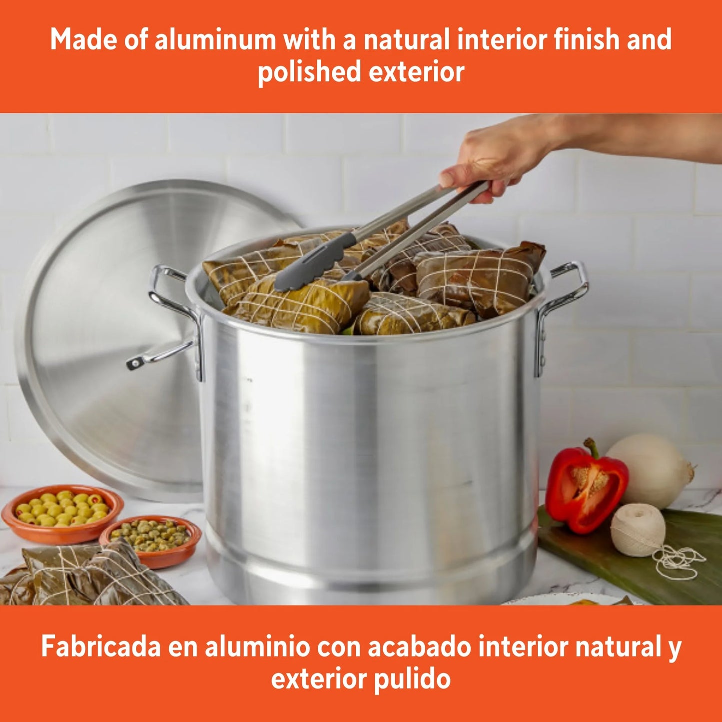 32Qt Aluminum Steamer