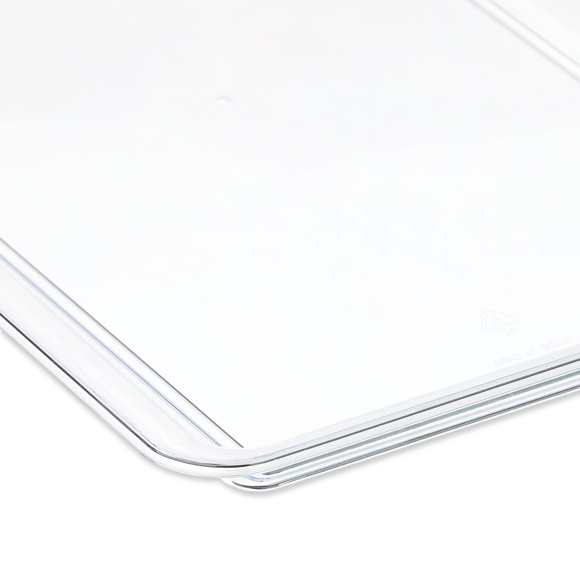 Clear Rectangular Plastic Food Tray, 18", by