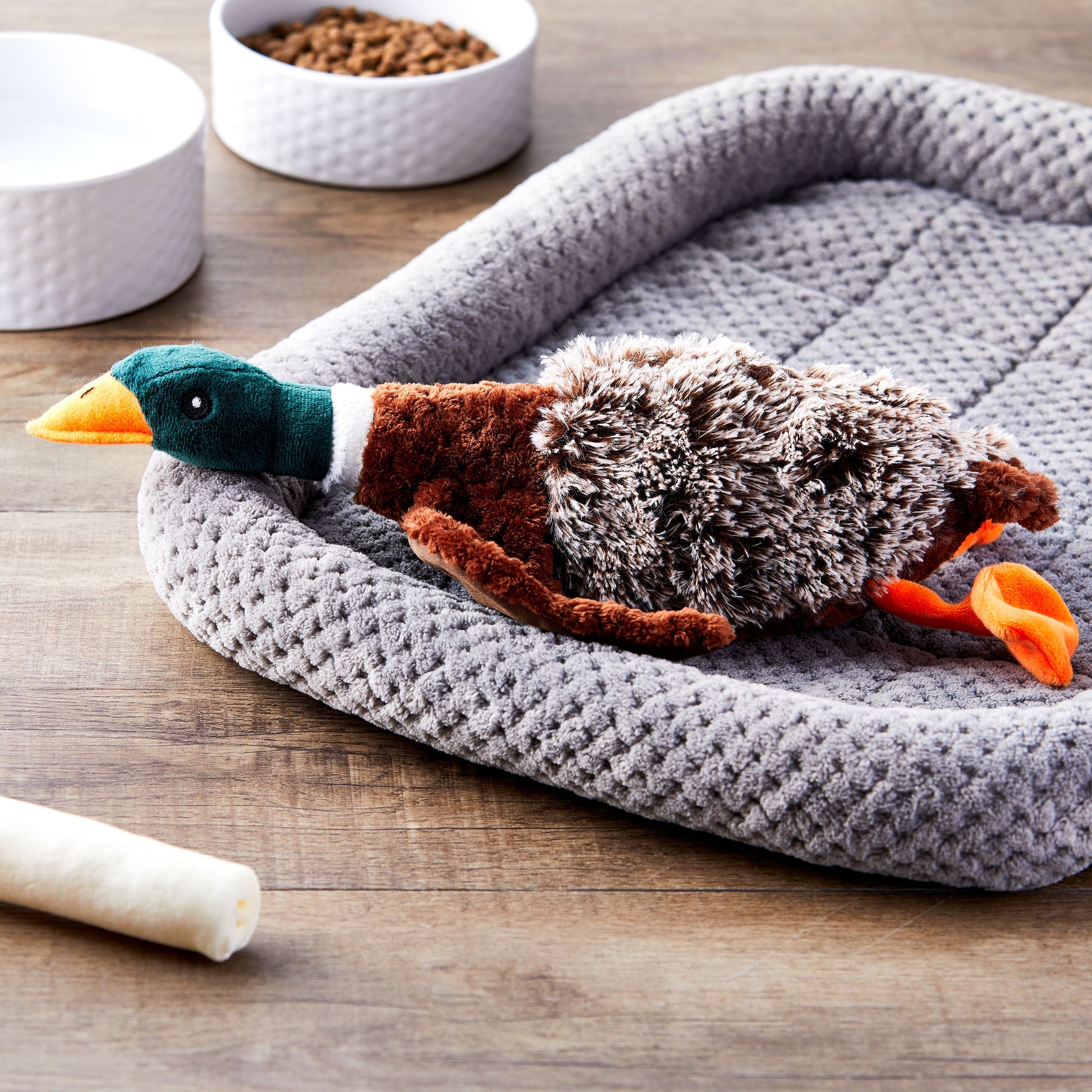 Plush Duck Dog Toy with Squeaker