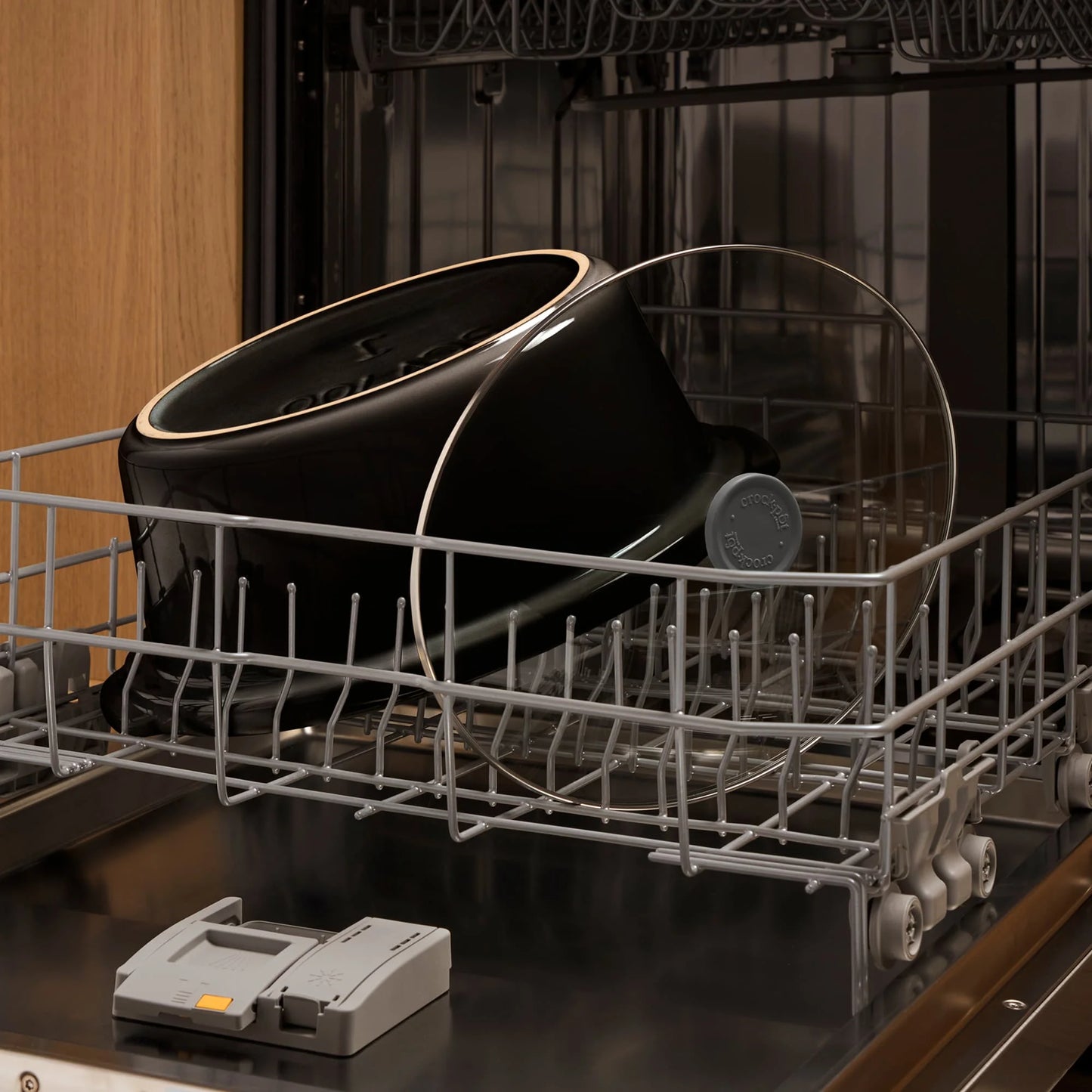 7-Quart Classic Manual Slow Cooker with 3 Heat Settings in Mussel Gray