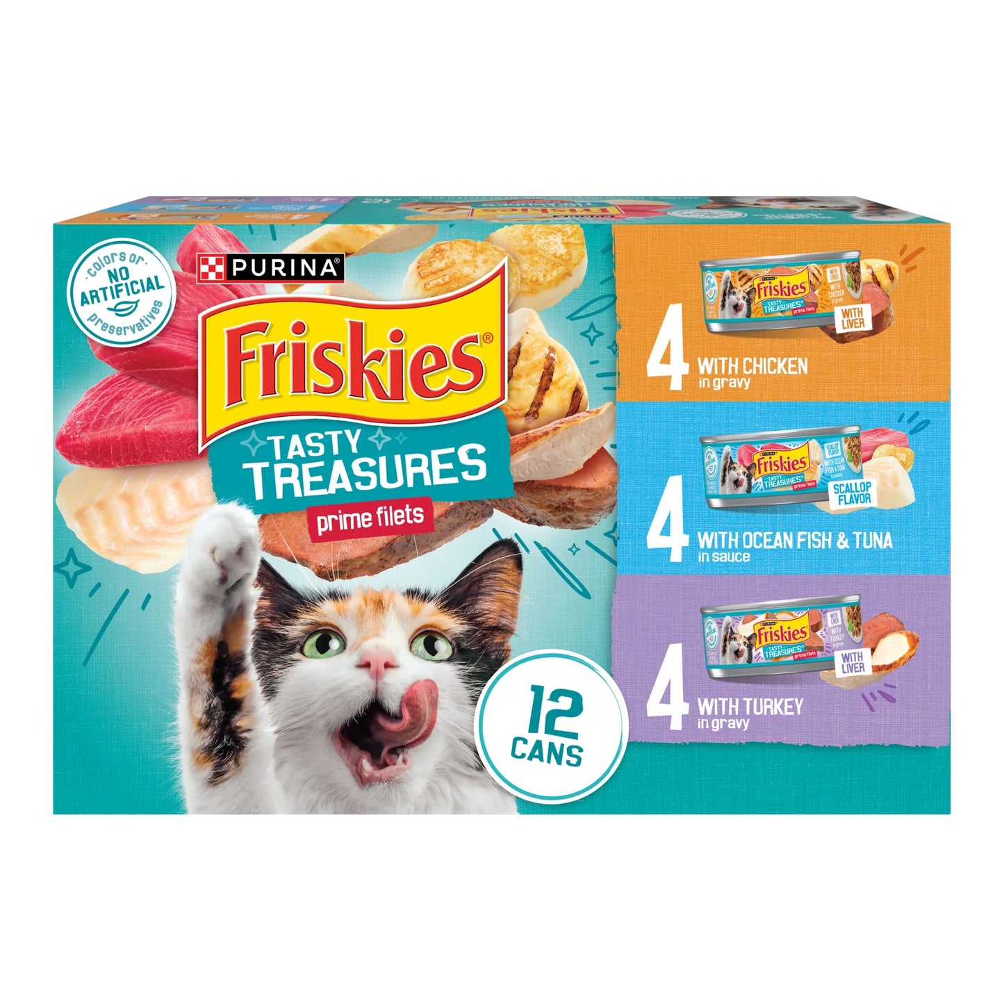 Gravy Tasty Treasures Prime Filets Wet Cat Food, 12-Pack of 5.5 Oz Cans
