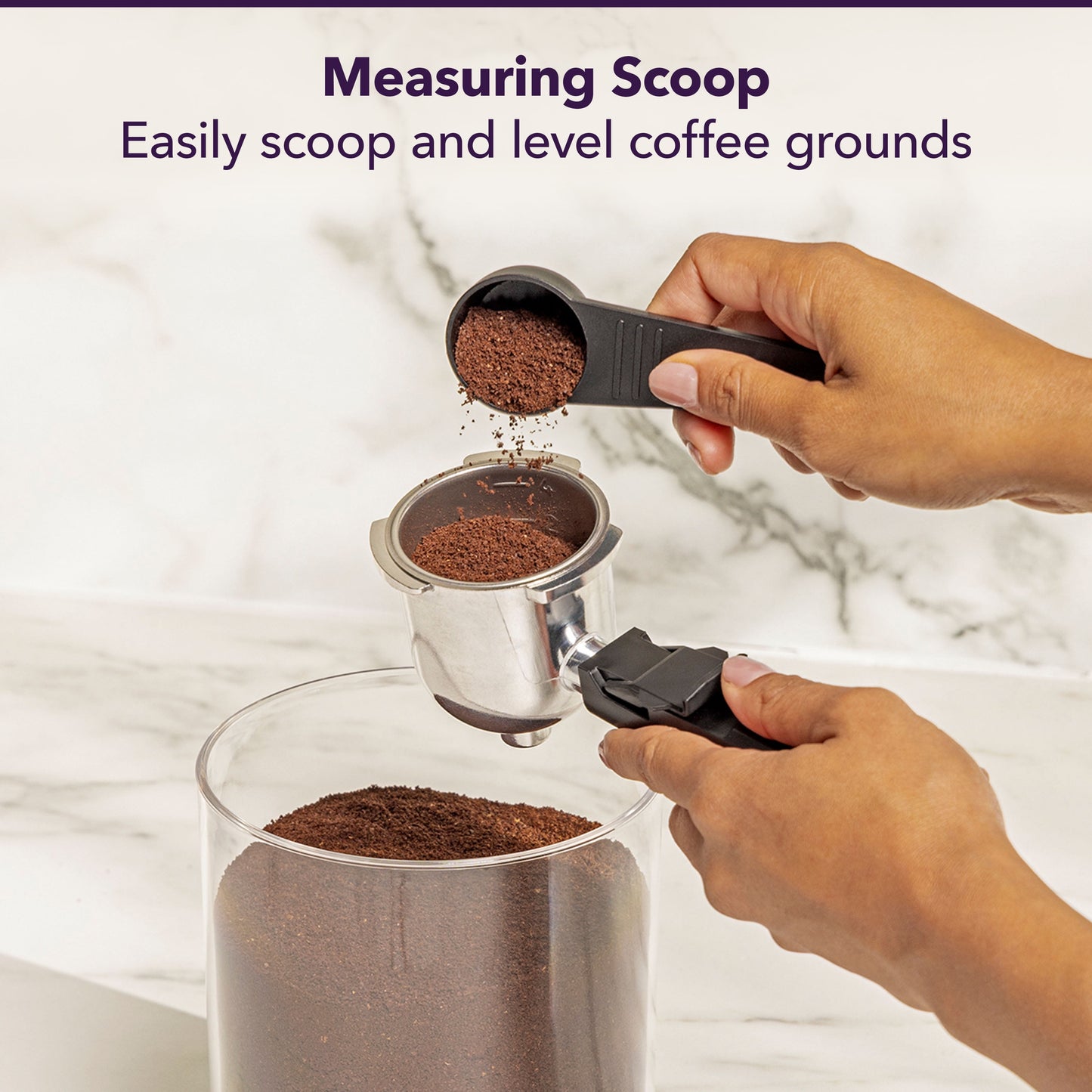 ® 4-Shot Steam Espresso Machine, Cappuccino Maker, and Latte Maker with Glass Carafe