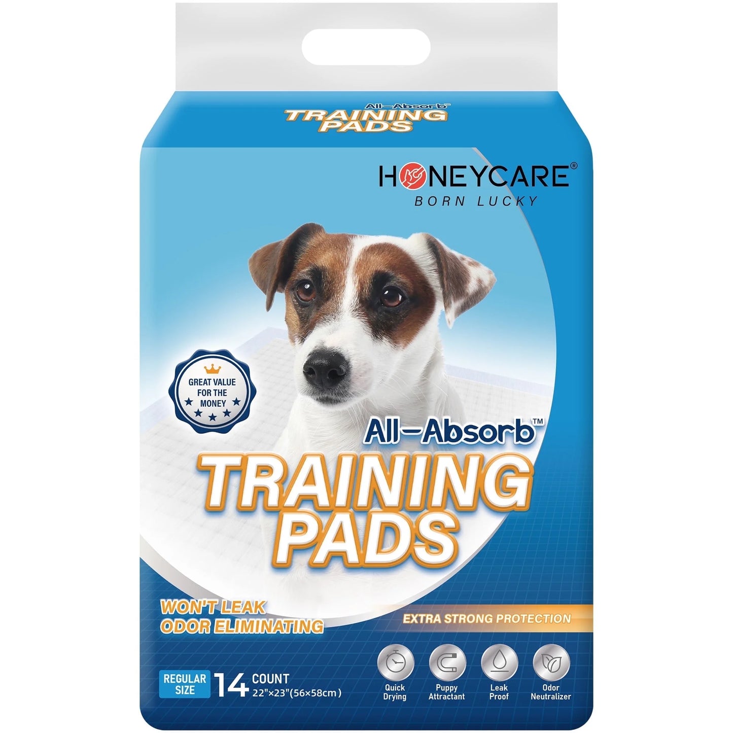 Ultra Absorbent 5-Layer Pet Training Pads with Odor Control, 22" x 23", 14 Count