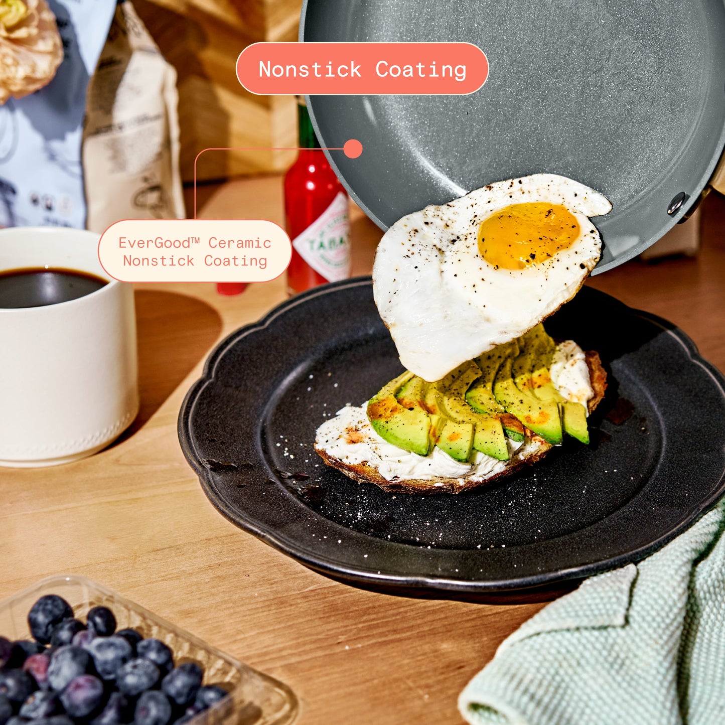 12-Piece Ceramic Nonstick Cookware Set with Strainer Lids in Tomato Red by Drew Barrymore